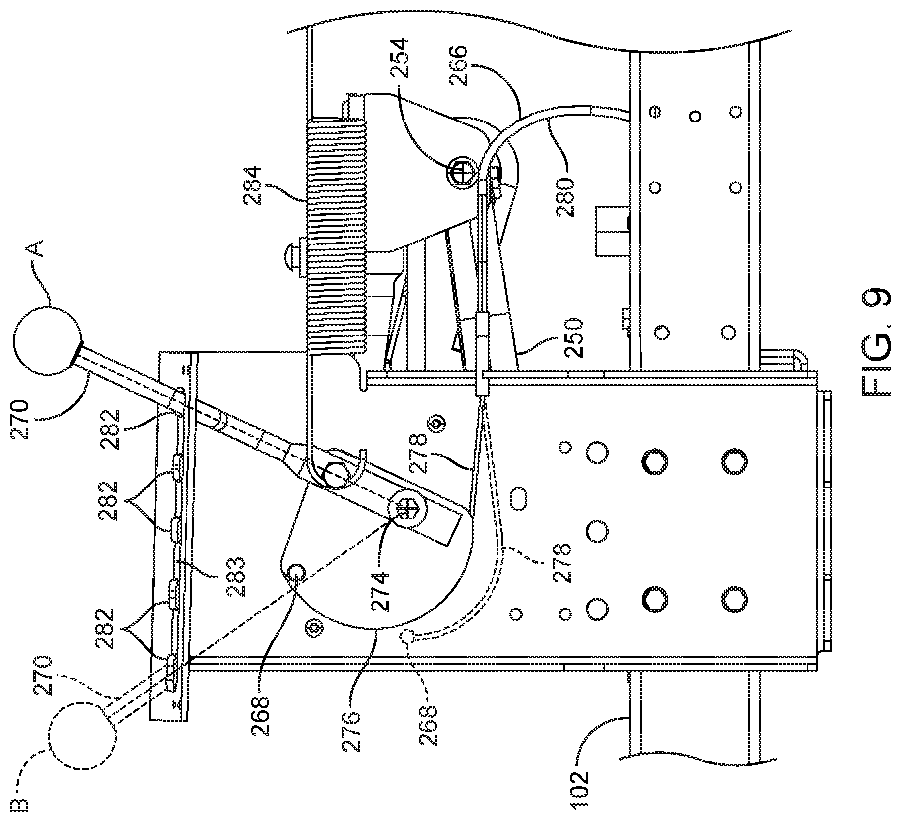 Patent US12311818 Figure 9 – Grounds maintenance vehicle with adjustable suspension system