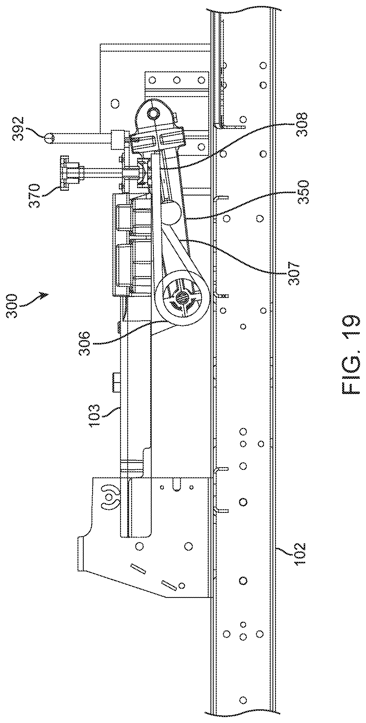 Patent US12311818 Figure 19 – Grounds maintenance vehicle with adjustable suspension system