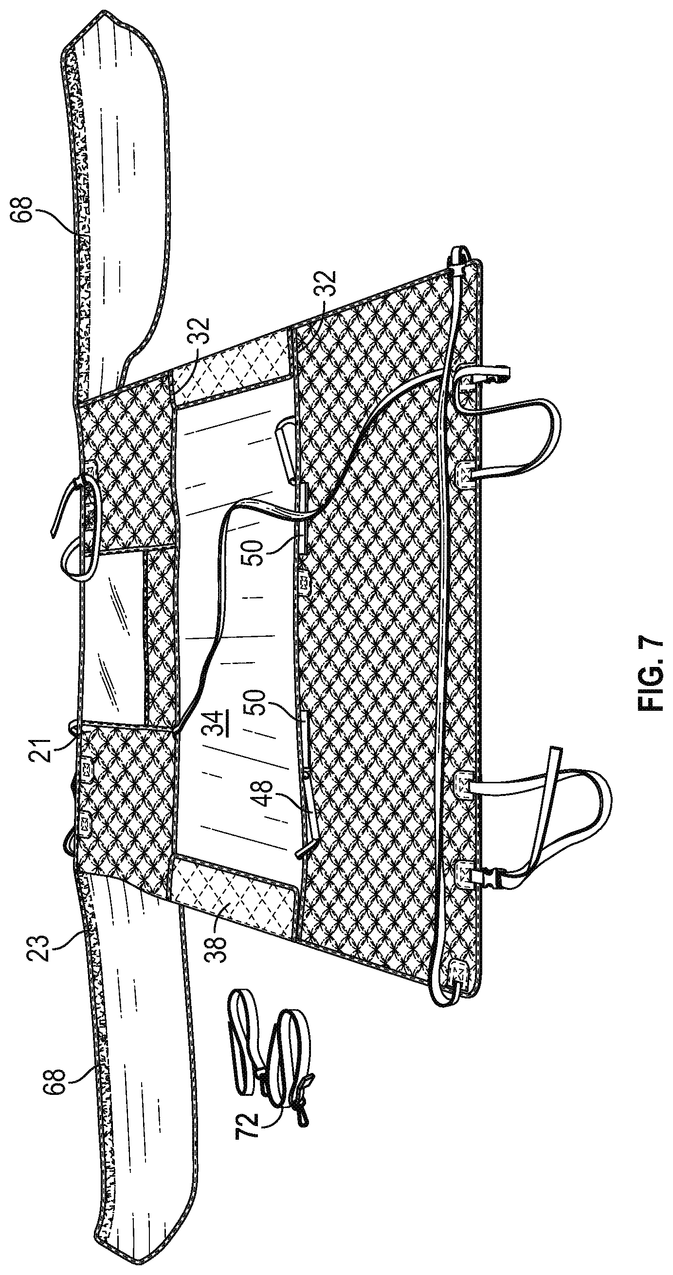 Patent US12311819 Figure 5 – Cover for fold-up vehicle seats
