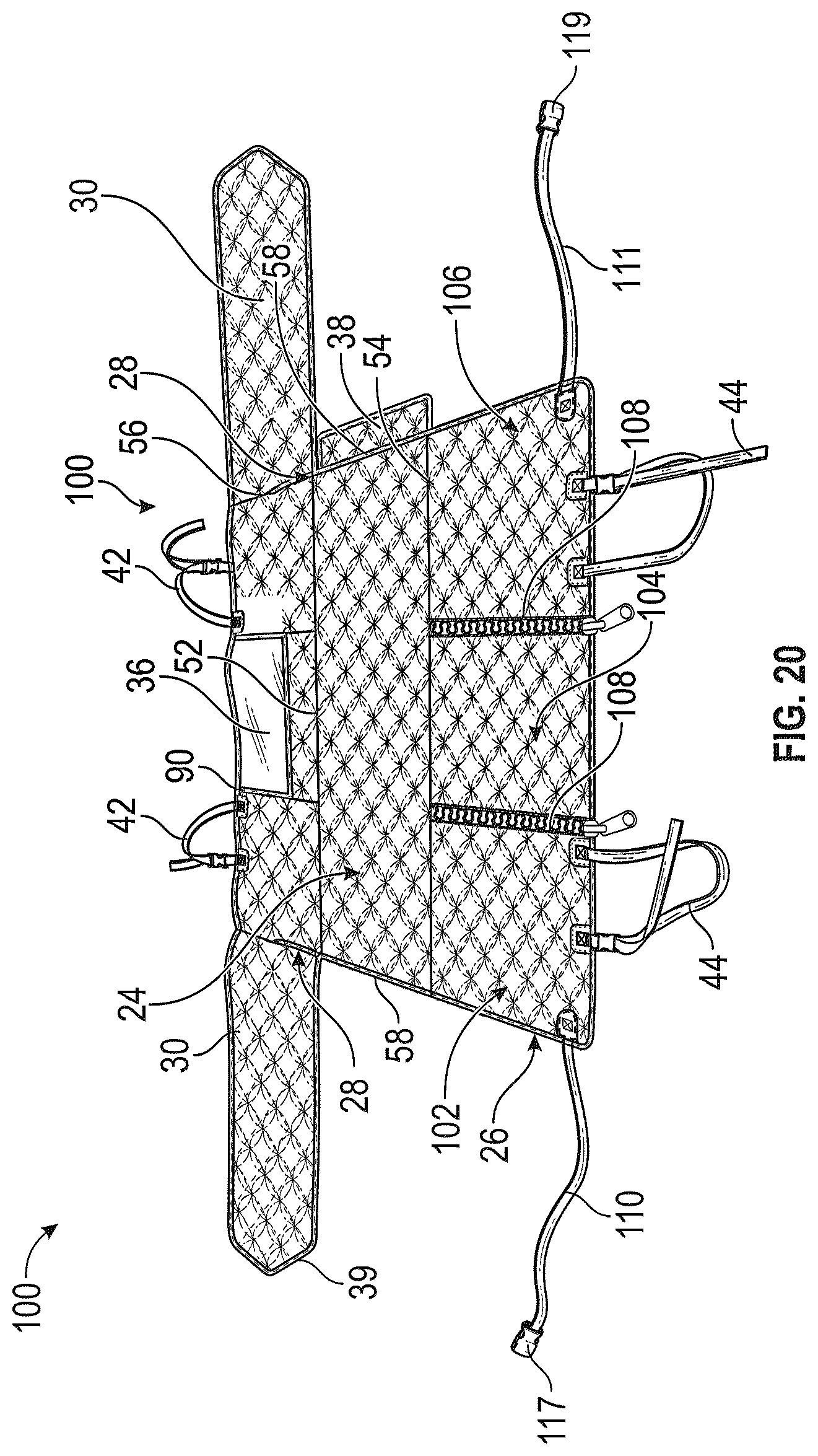 Patent US12311819 Figure 11 – Cover for fold-up vehicle seats