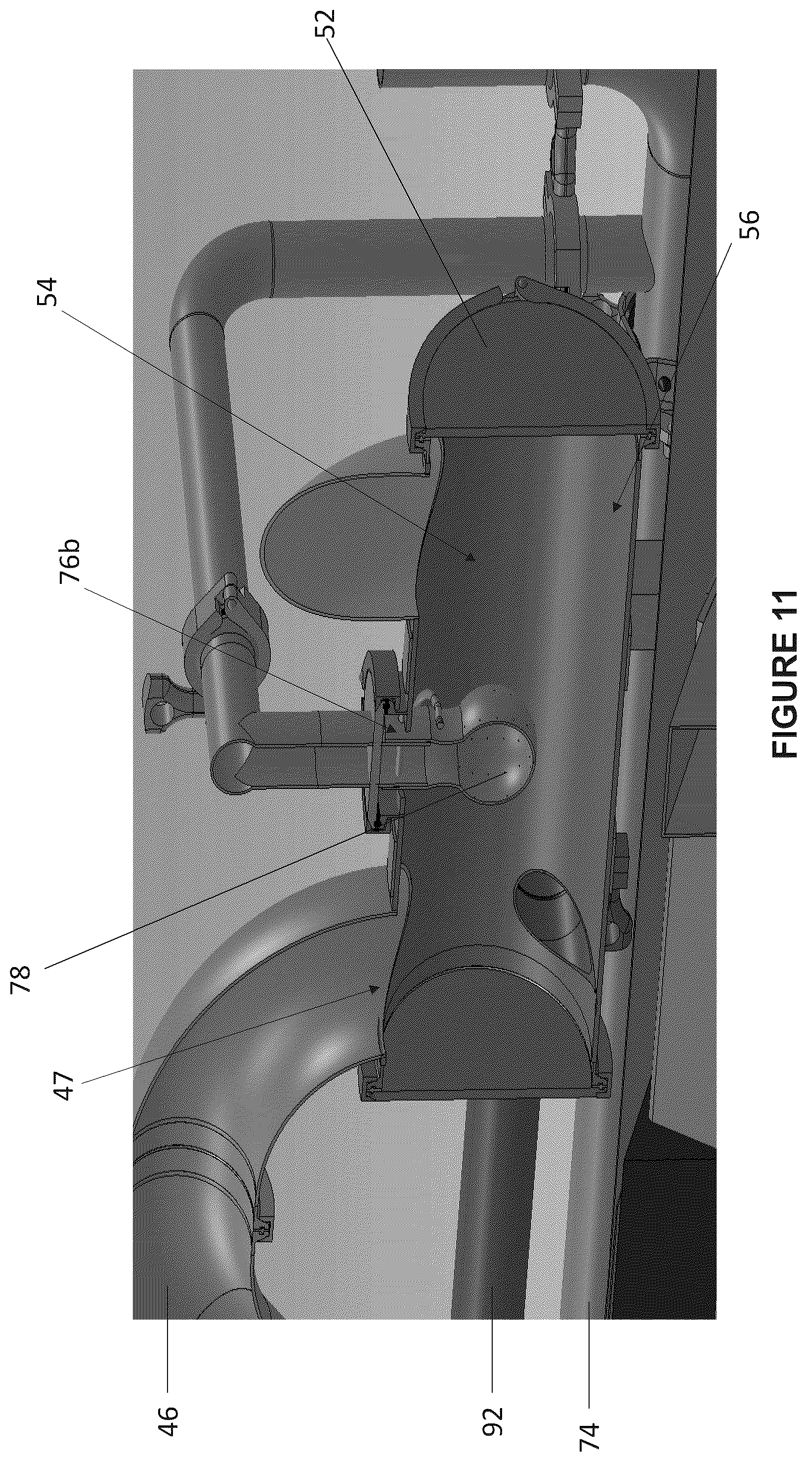Patent US12311823 Figure 11 – Tank trailer with fluid collection system