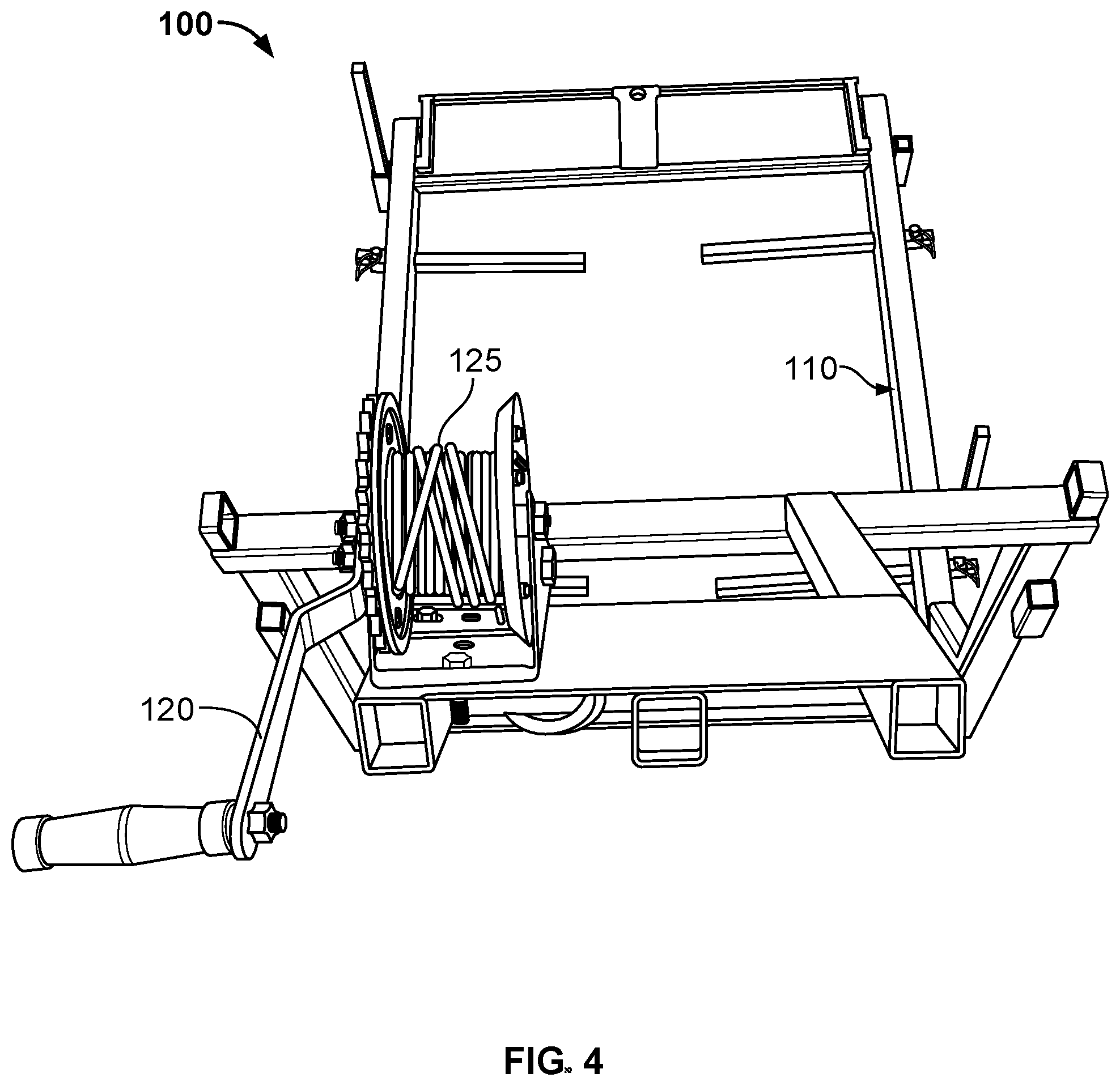 Patent US12311826 Figure 4 – Log hauler devices, systems, and methods