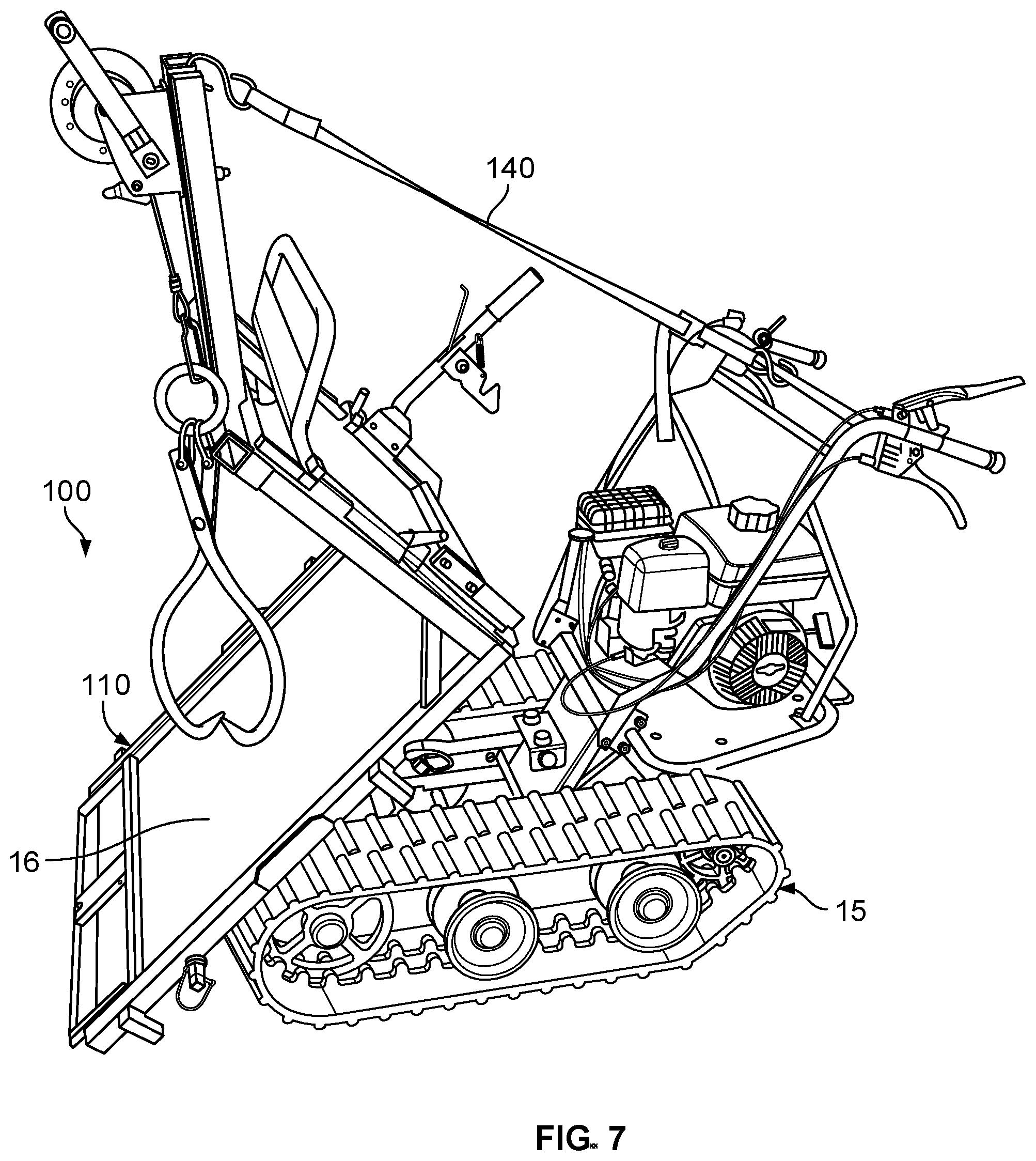 Patent US12311826 Figure 7 – Log hauler devices, systems, and methods