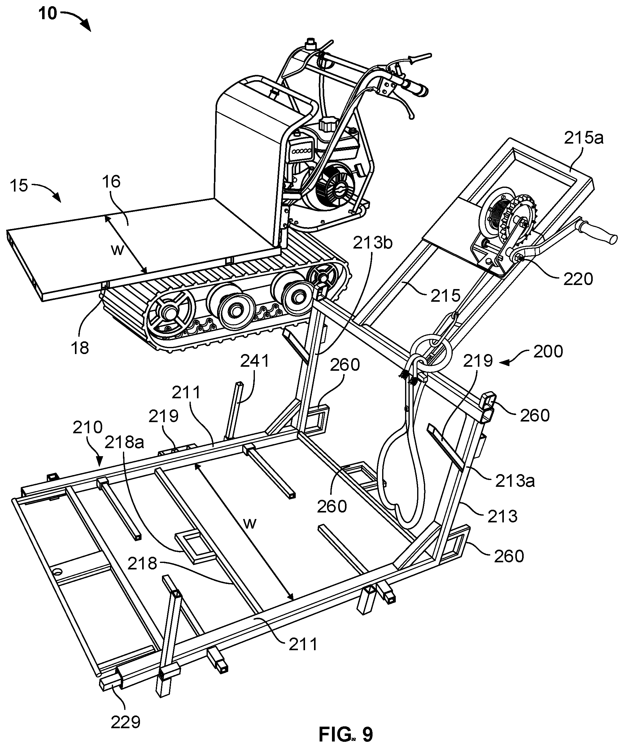 Patent US12311826 Figure 9 – Log hauler devices, systems, and methods