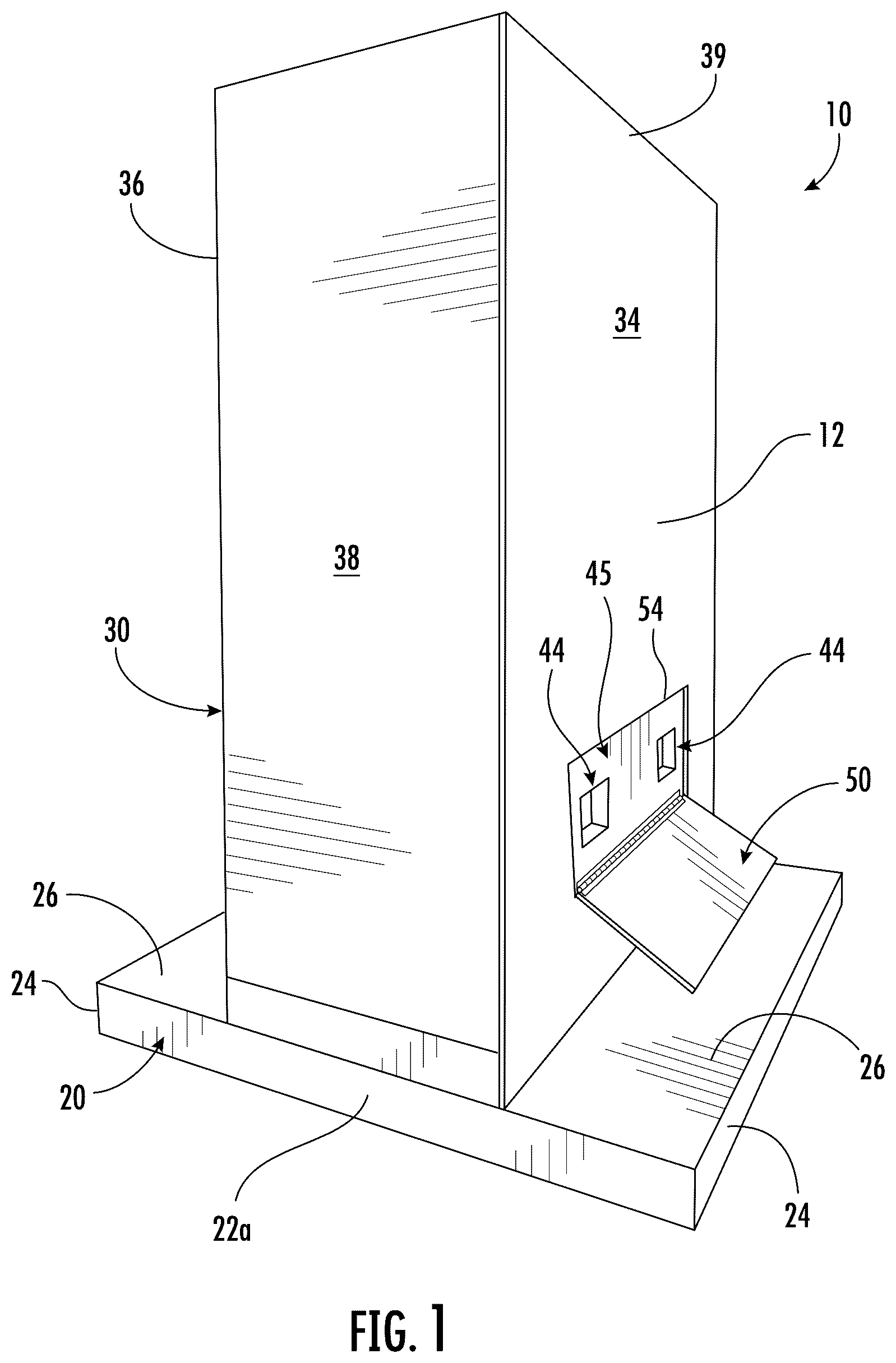 Patent US12311830 Figure 1 – Bulkhead for trailers and shipping containers