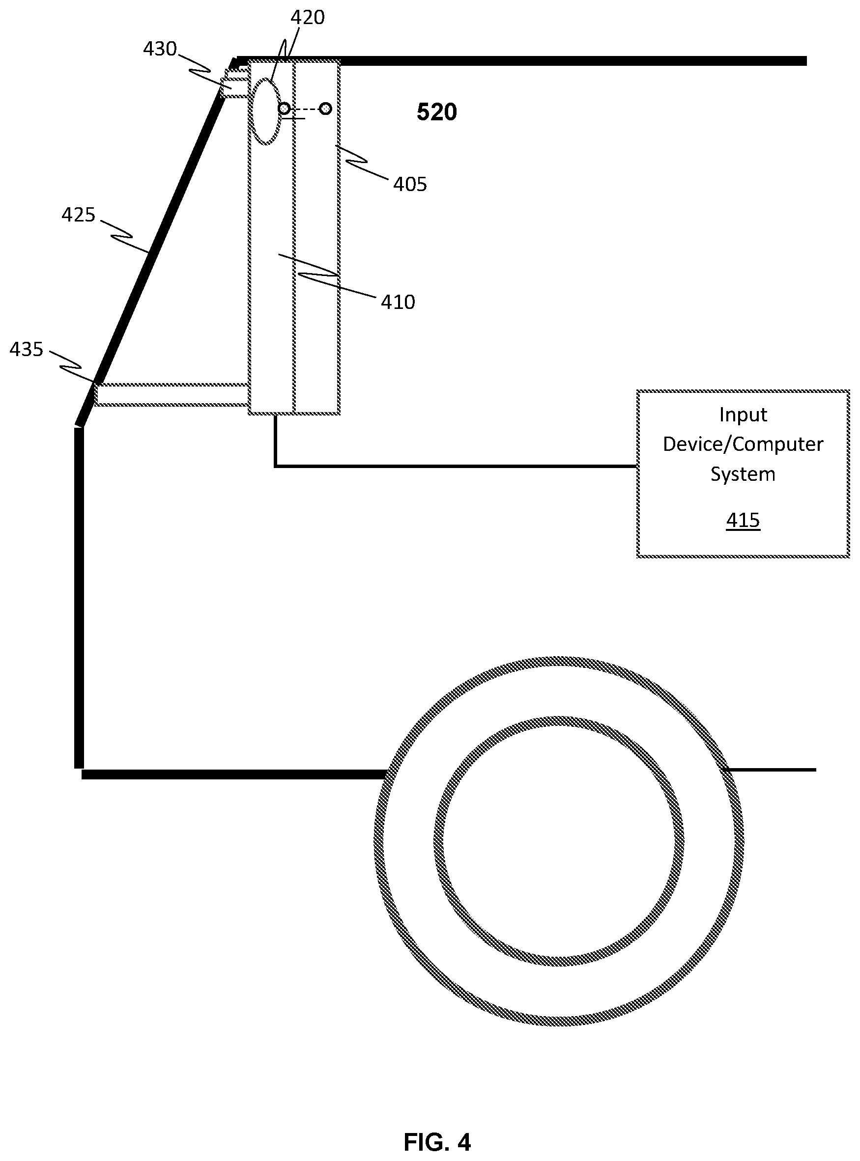 Patent US12311835 Figure 5 – Rear window-mounted double-sided display for emergency vehicle use