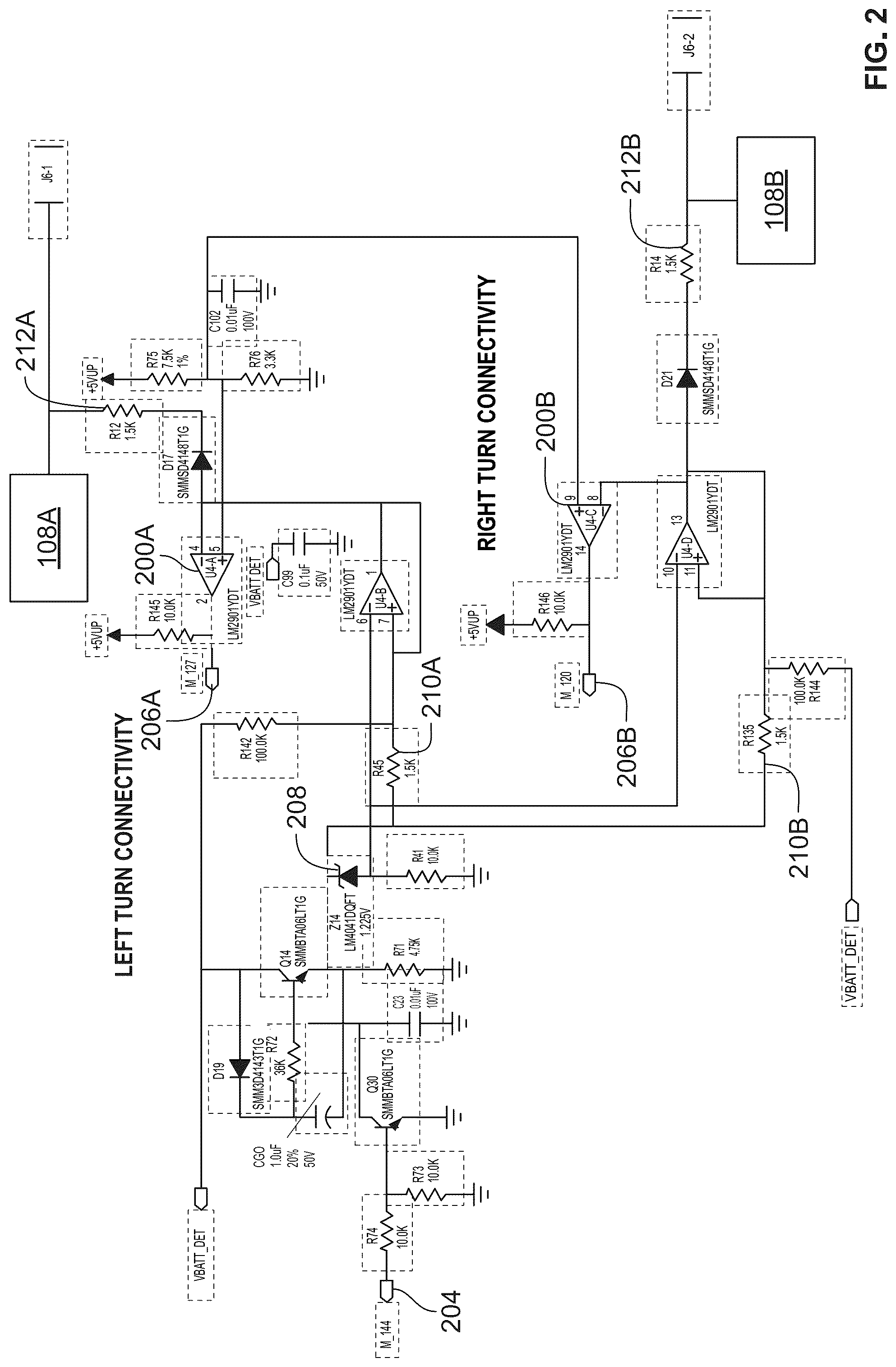 Patent US12311839 Figure 2 – Lighting state detection for a vehicle trailer