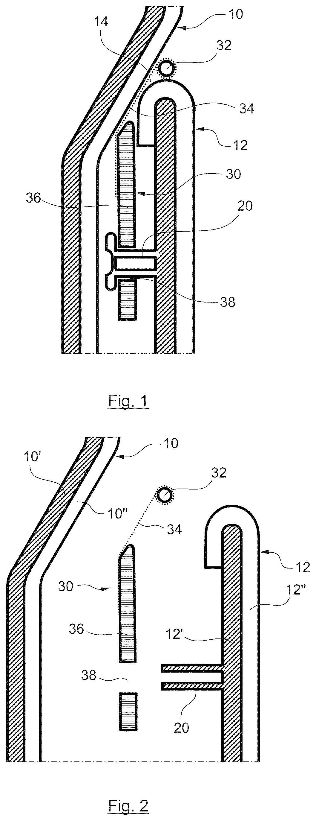 Patent US12311840 Figure 1 – Lighting device, interior trim assembly including the lighting device and method of manufacturing a trim assembly