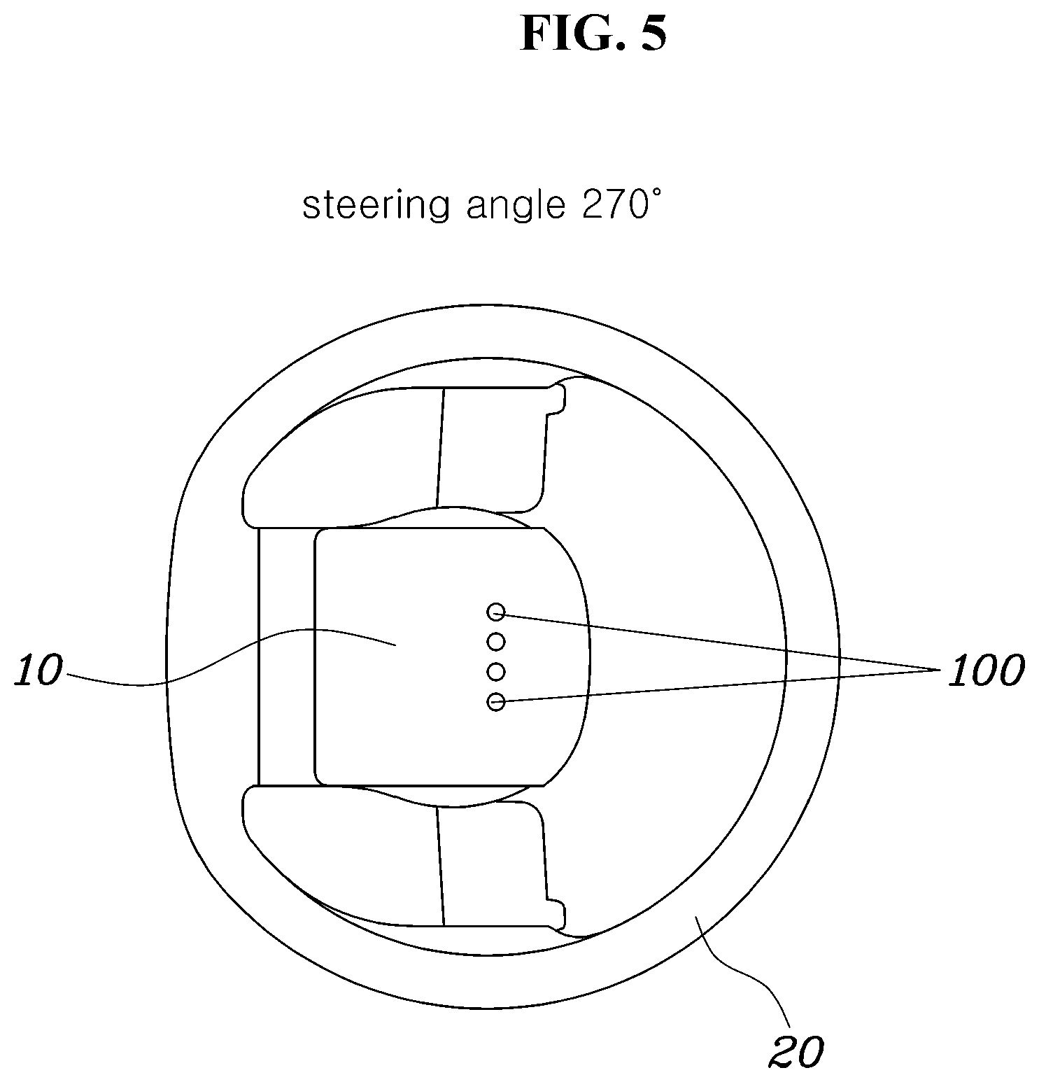 Patent US12311842 Figure 5 – System and method for controlling lighting device for steering wheel