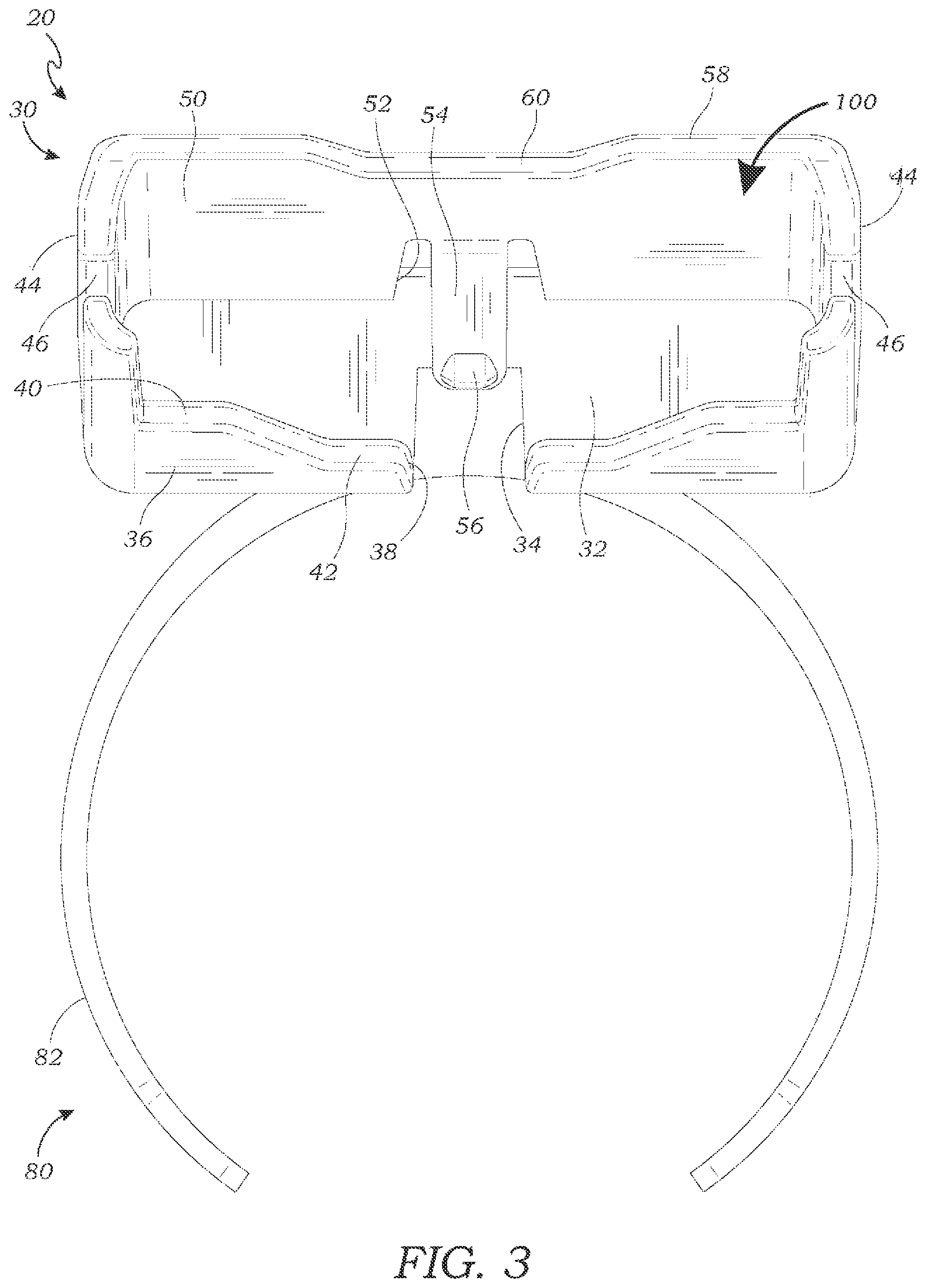 Patent US12311846 Figure 3 – Retainer for a mobile device and method of use thereof