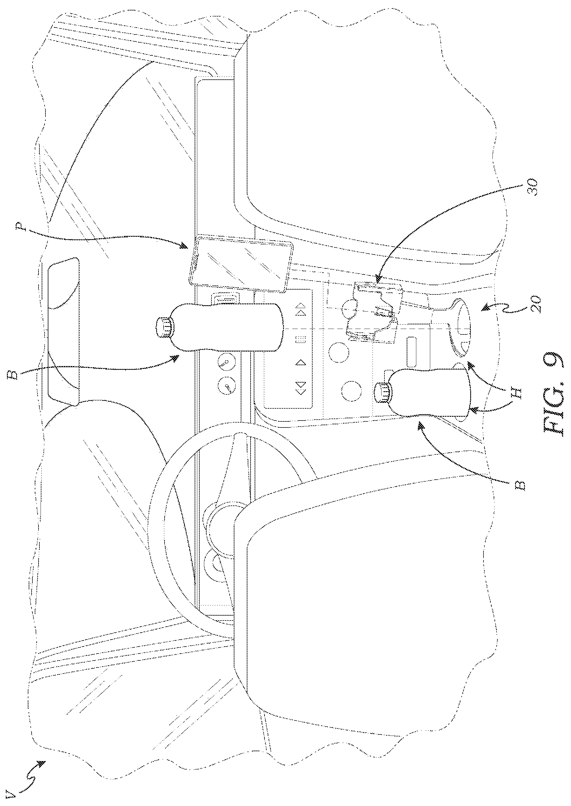 Patent US12311846 Figure 9 – Retainer for a mobile device and method of use thereof