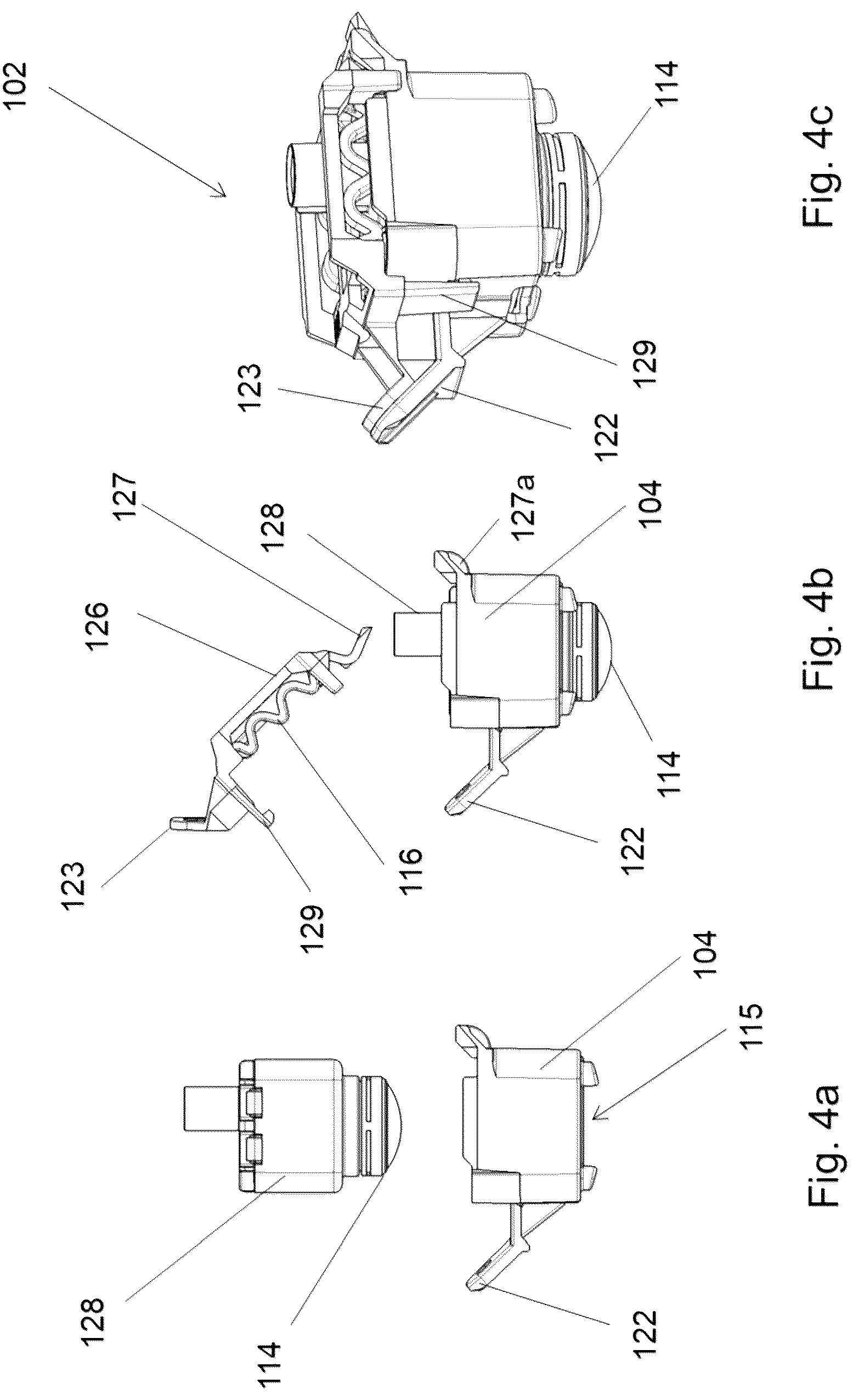 Patent US12311847 Figure 4 – Camera assembly arrangement for vehicle rear view cover and rear view device therewith