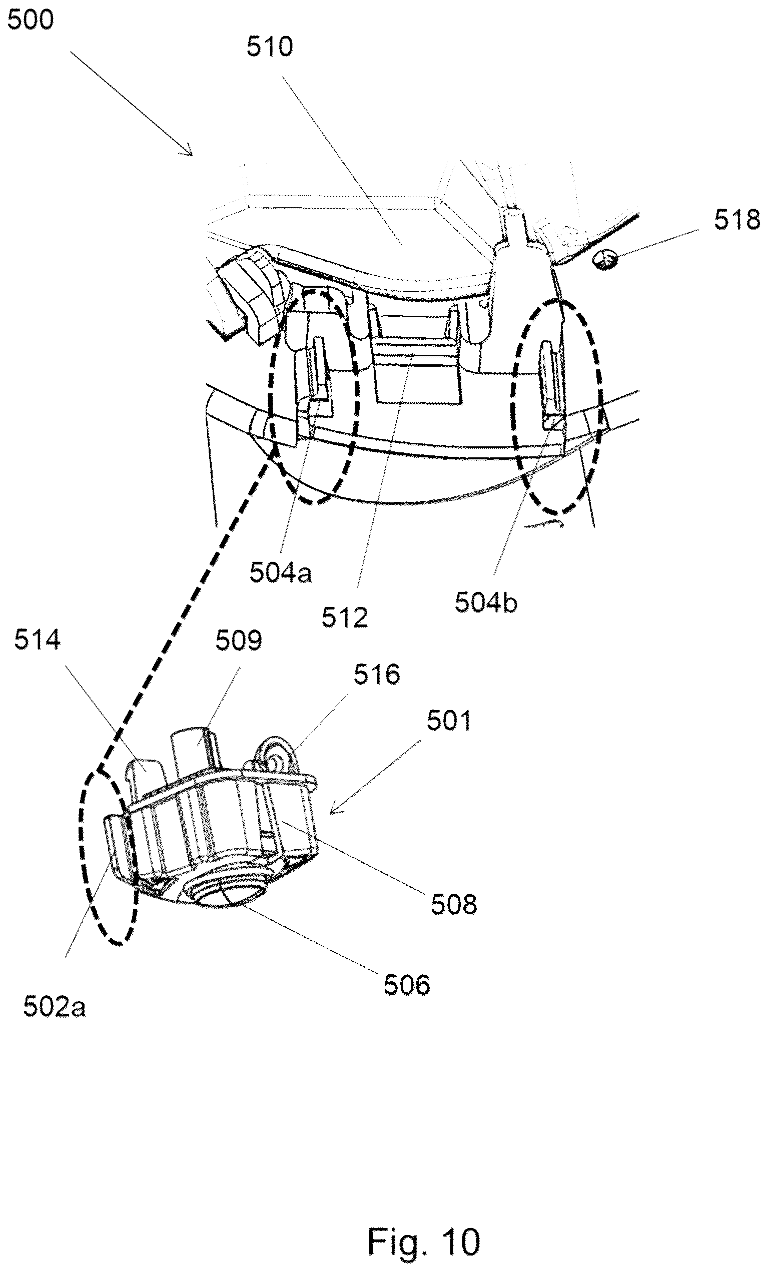 Patent US12311847 Figure 9 – Camera assembly arrangement for vehicle rear view cover and rear view device therewith
