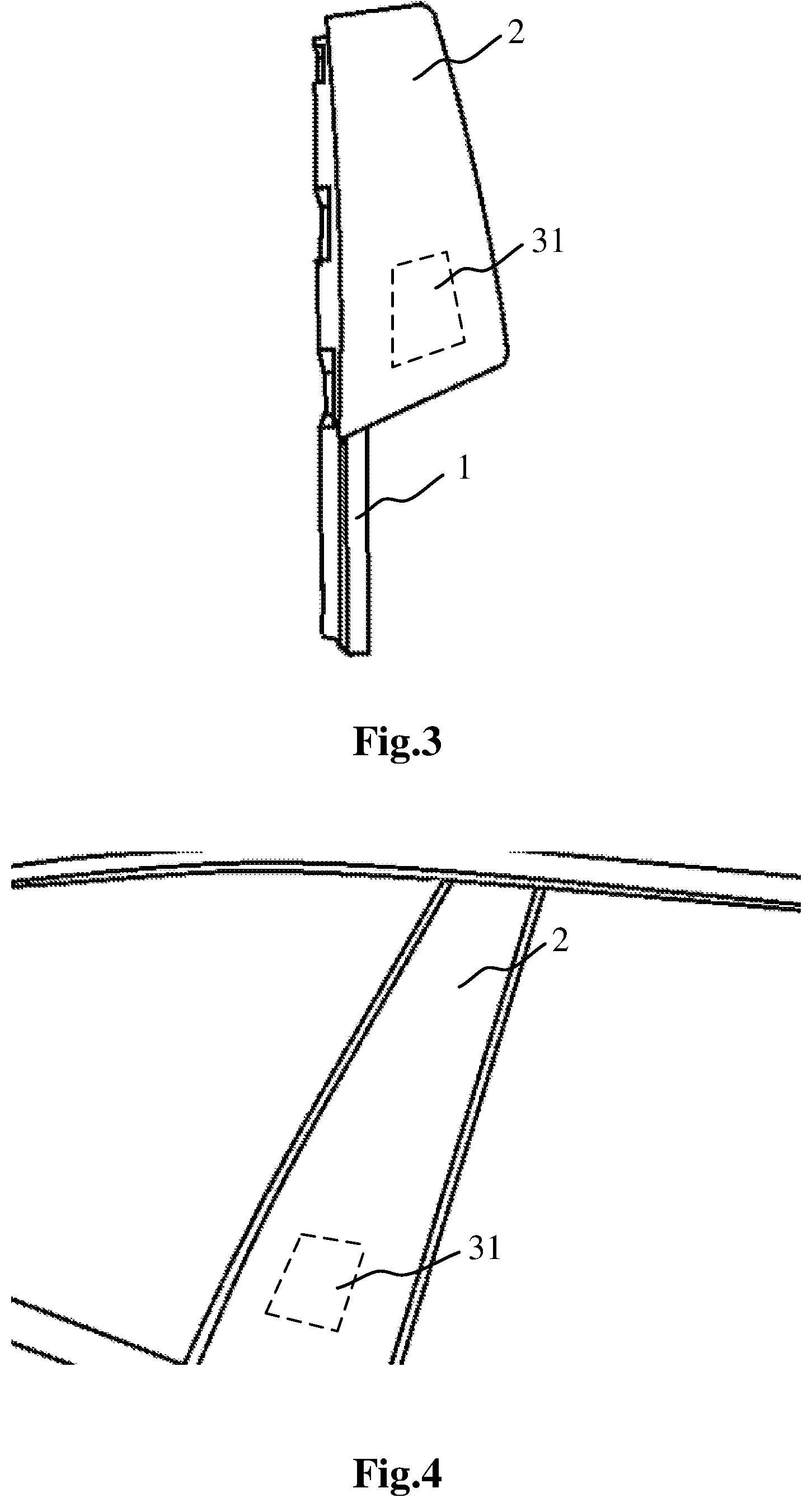 Patent US12311849 Figure 2 – Exterior trimming part for pillar of vehicle