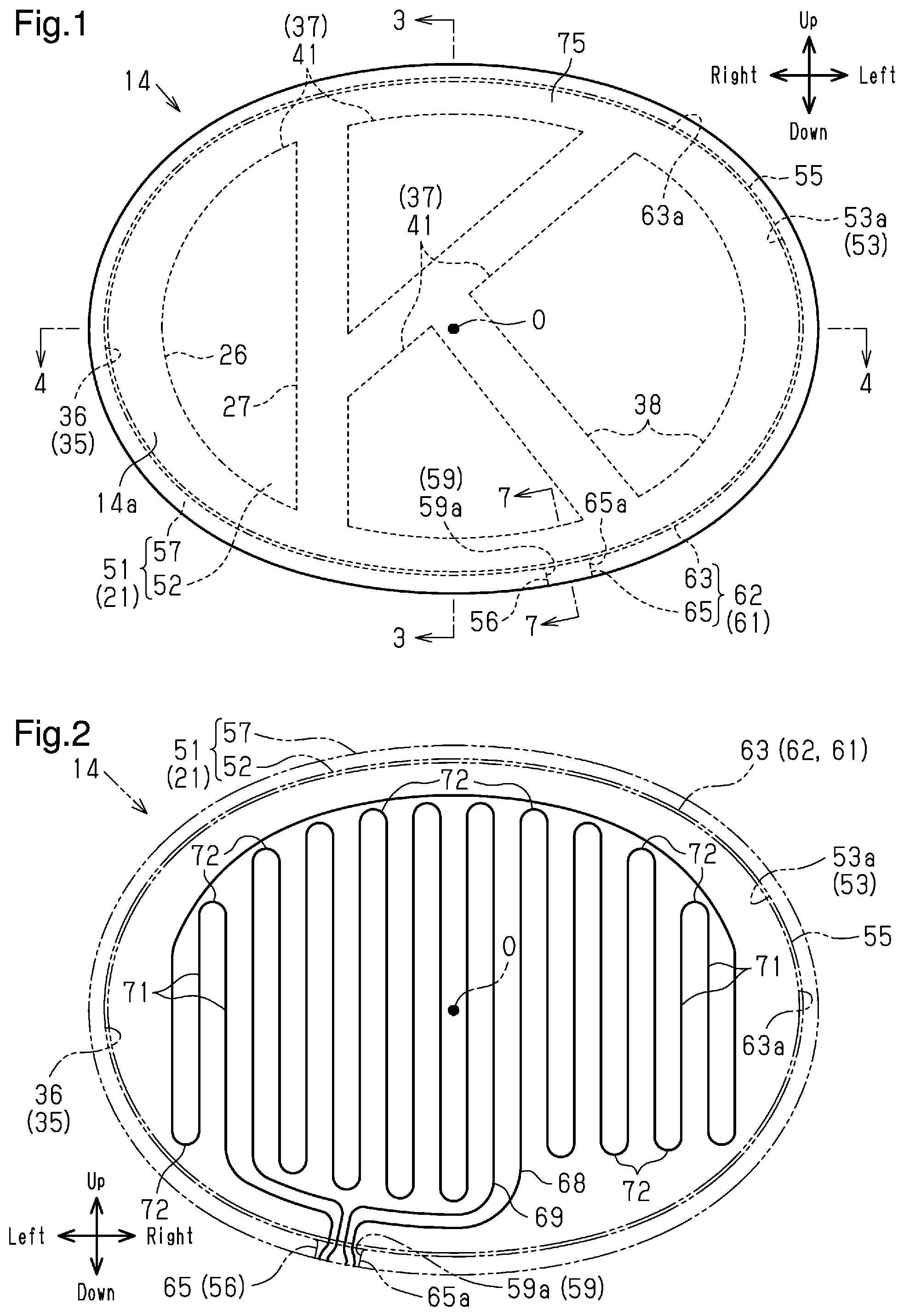 Patent US12311850 — Vehicle exterior part — Figure 1