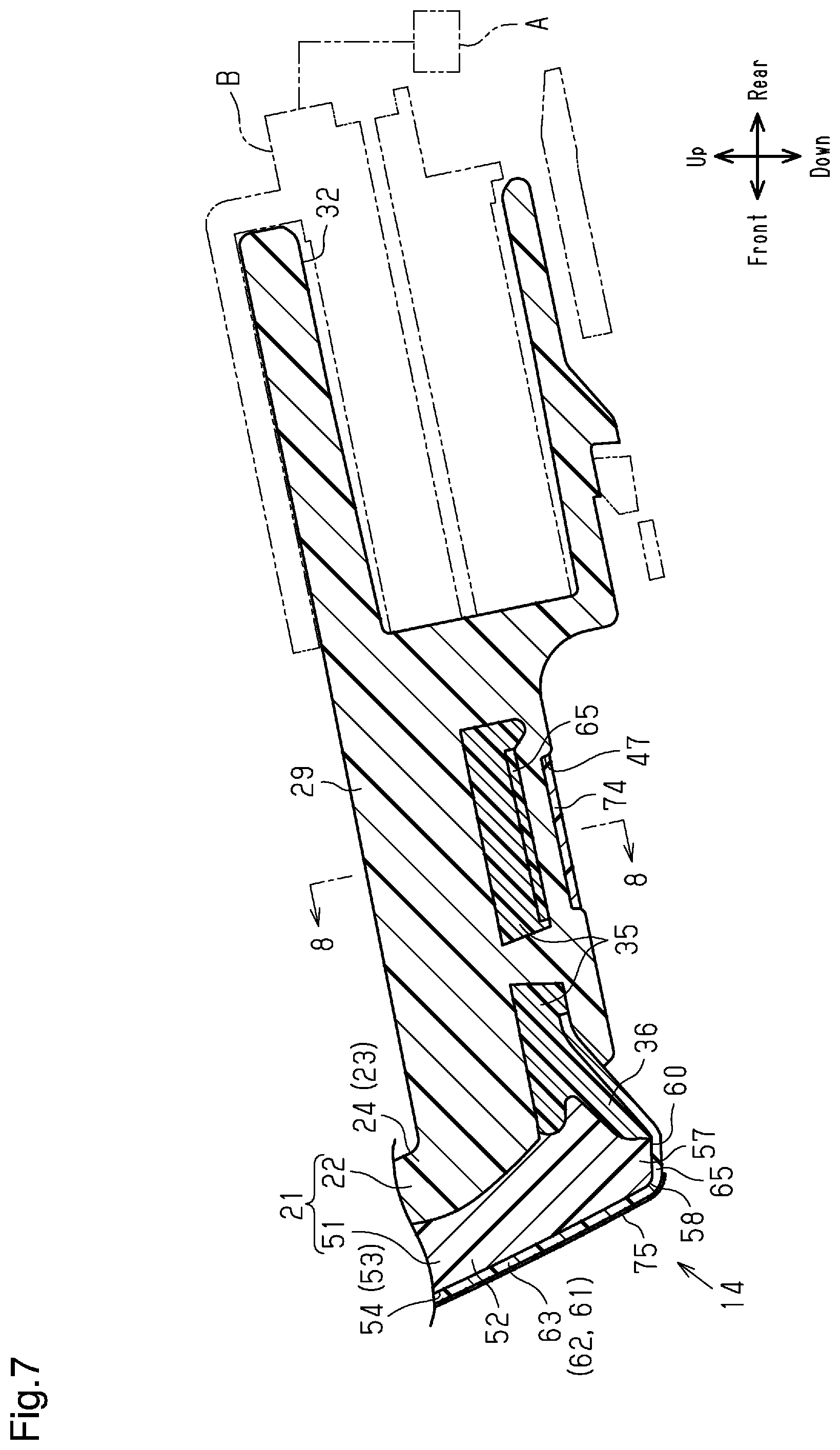 Patent US12311850 Figure 5 – Vehicle exterior part
