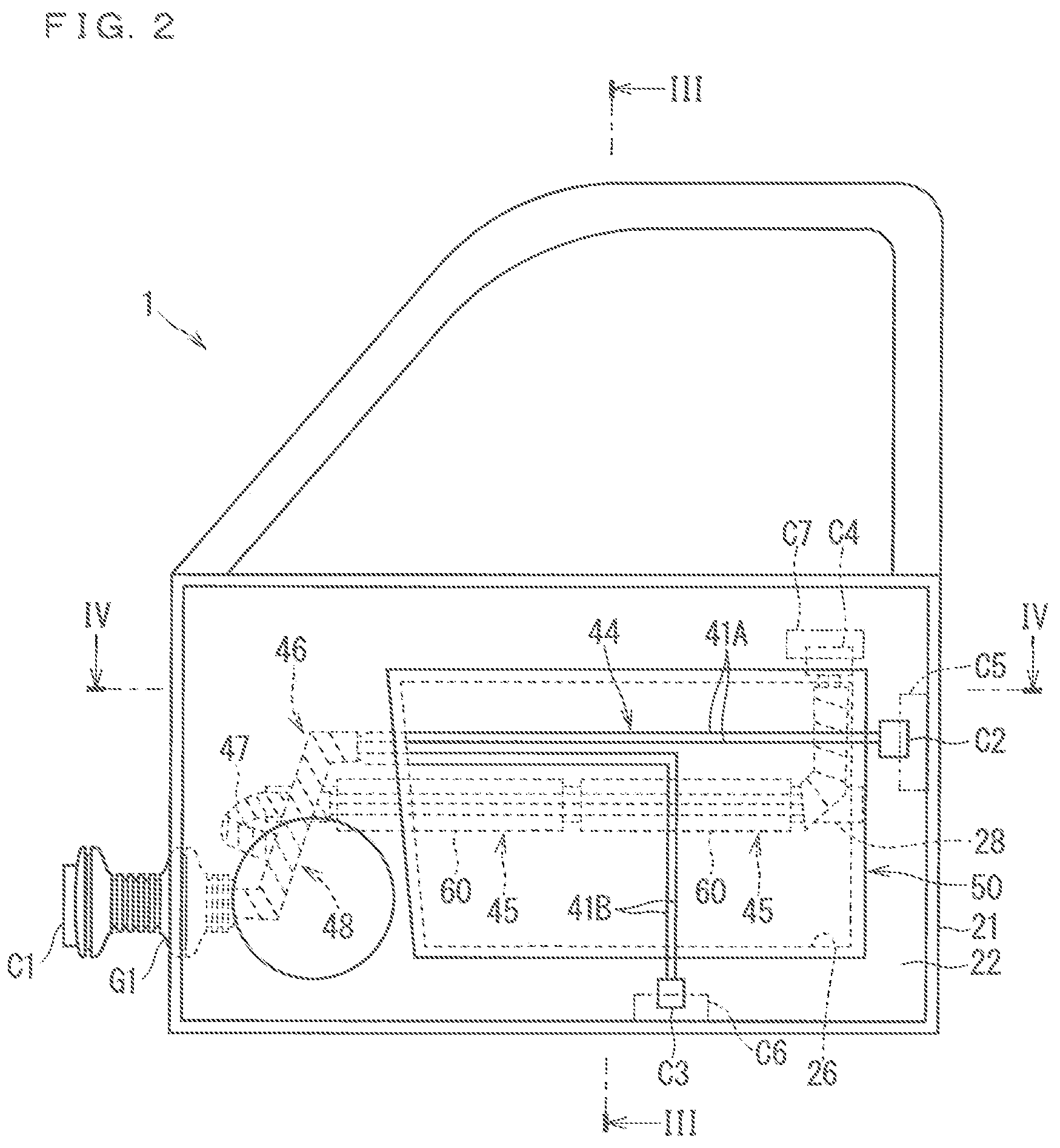 Patent US12311853 Figure 2 – Door wiring module and assembling structure of door wiring module