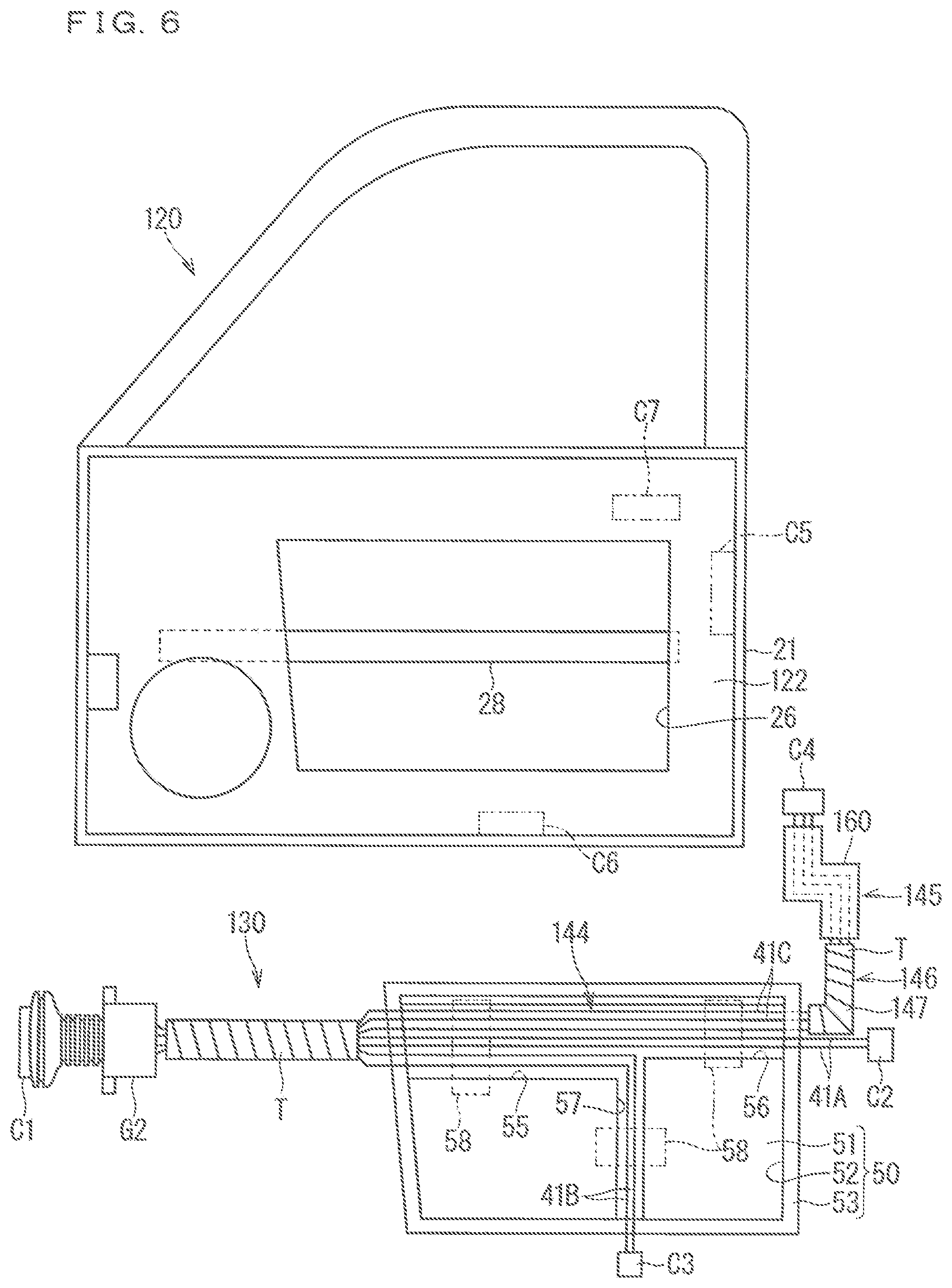 Patent US12311853 Figure 6 – Door wiring module and assembling structure of door wiring module