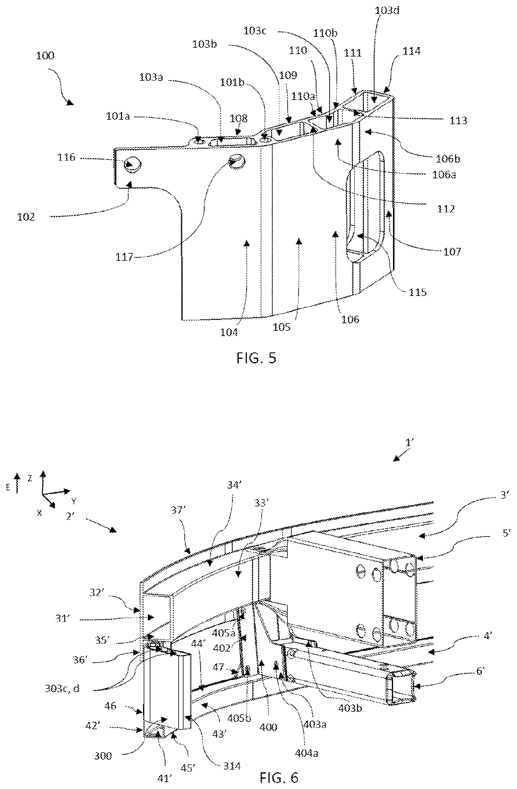 Patent US12311856 Figure 3 – Connecting element for improved crash behaviour in a car to car collision