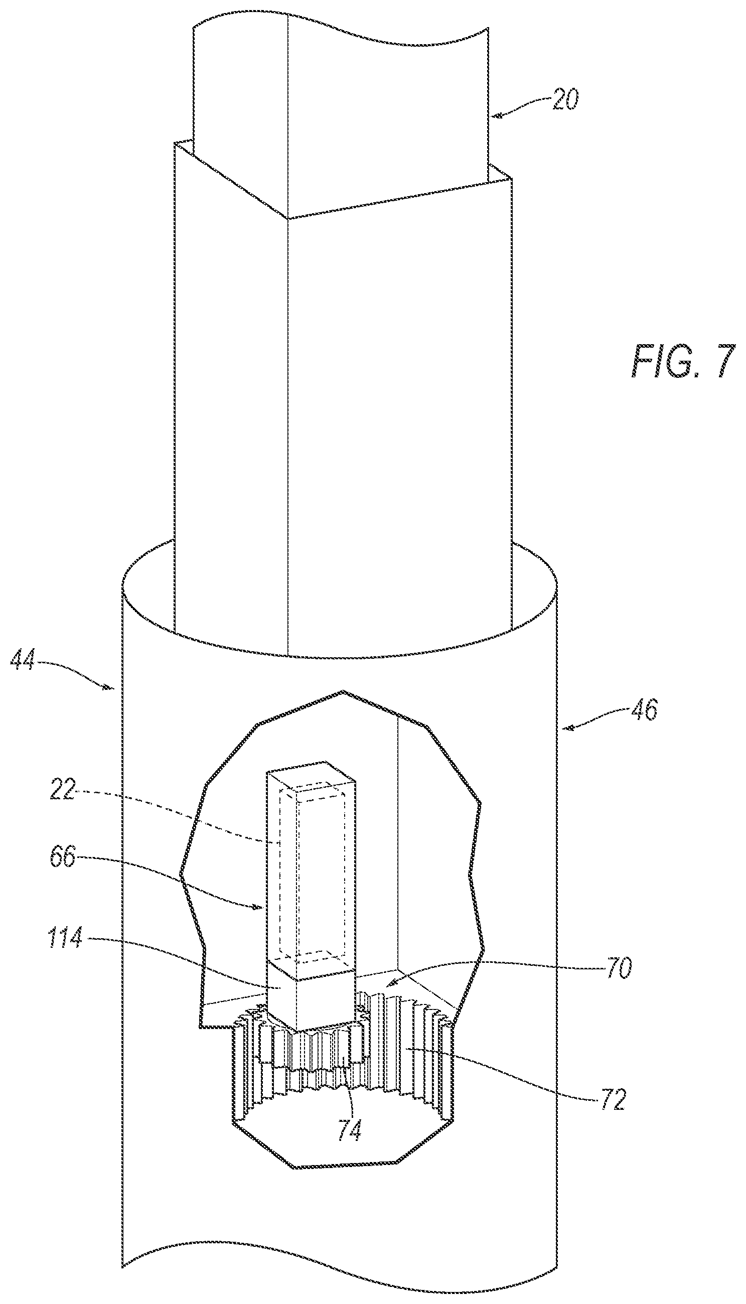 Patent US12311860 Figure 7 – Slidable post adjacent rotatable seat