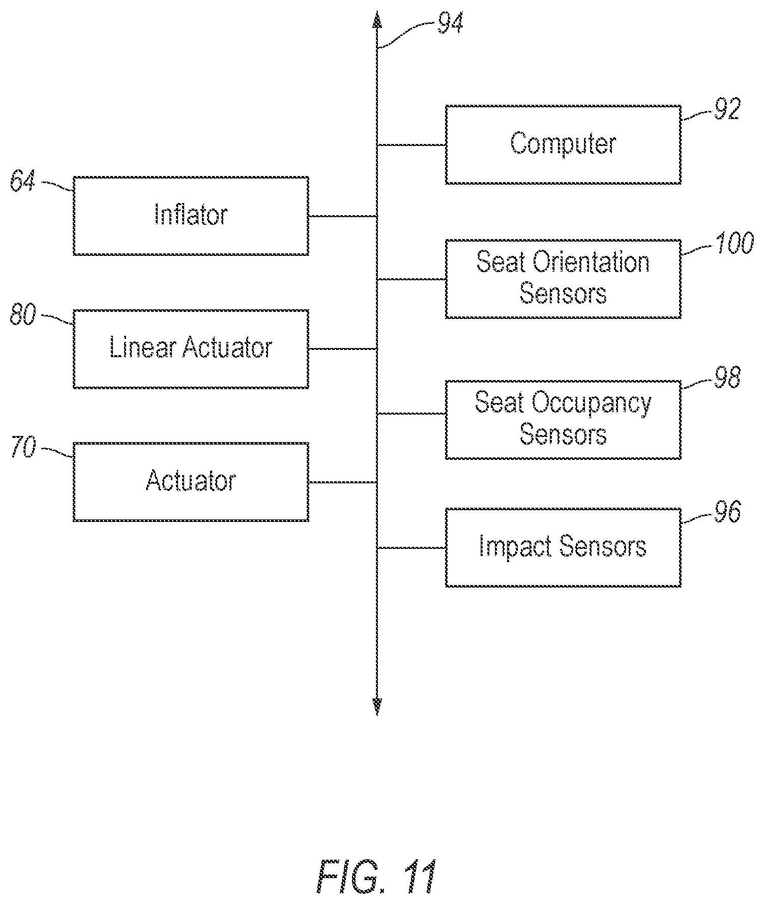 Patent US12311860 Figure 11 – Slidable post adjacent rotatable seat