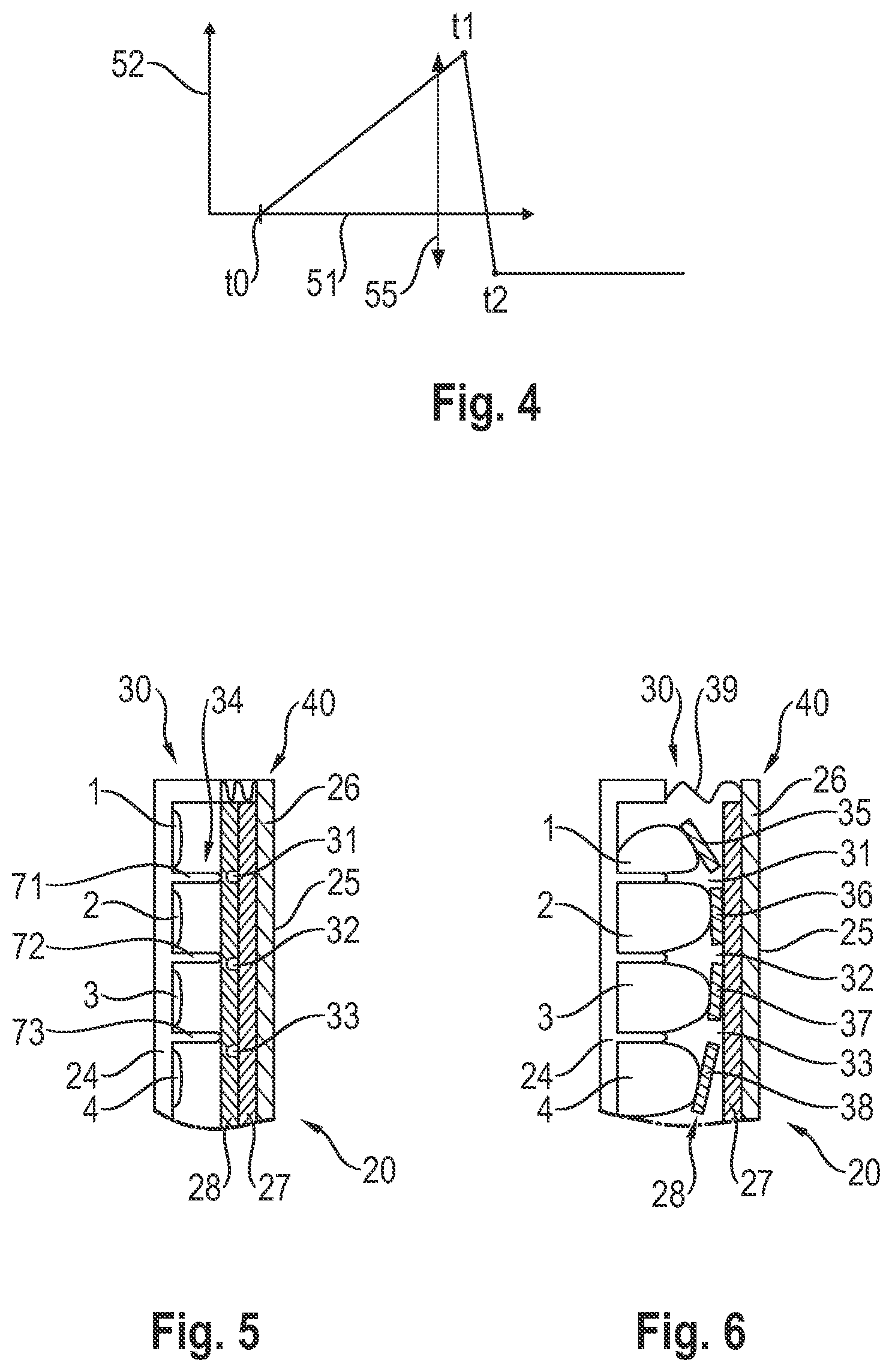 Patent US12311861 Figure 2 – Impact protection device and method for operating an impact protection device