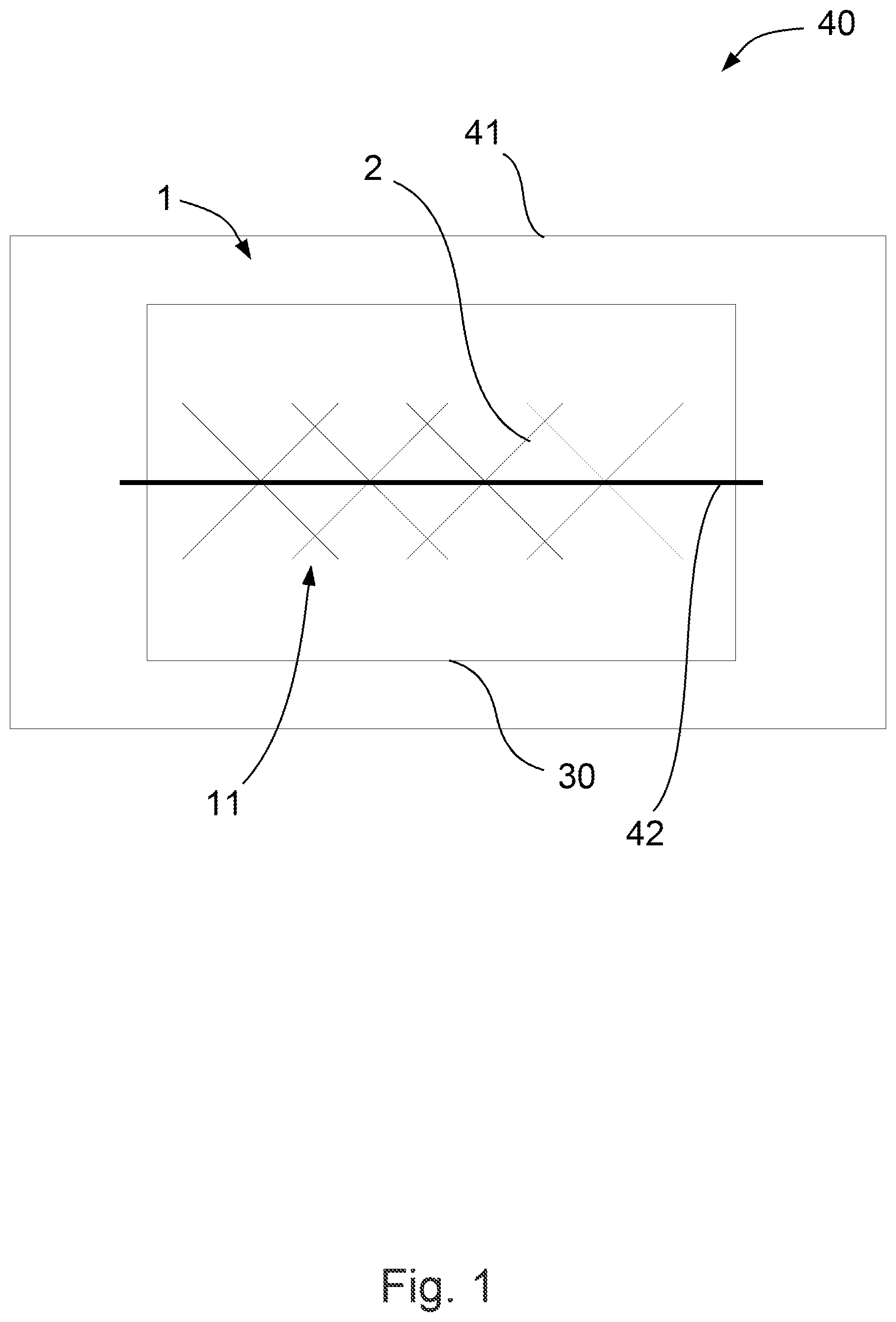Patent US12311864 Figure 1 – Decorative layer for an interior trim part and interior trim part having the decorative layer