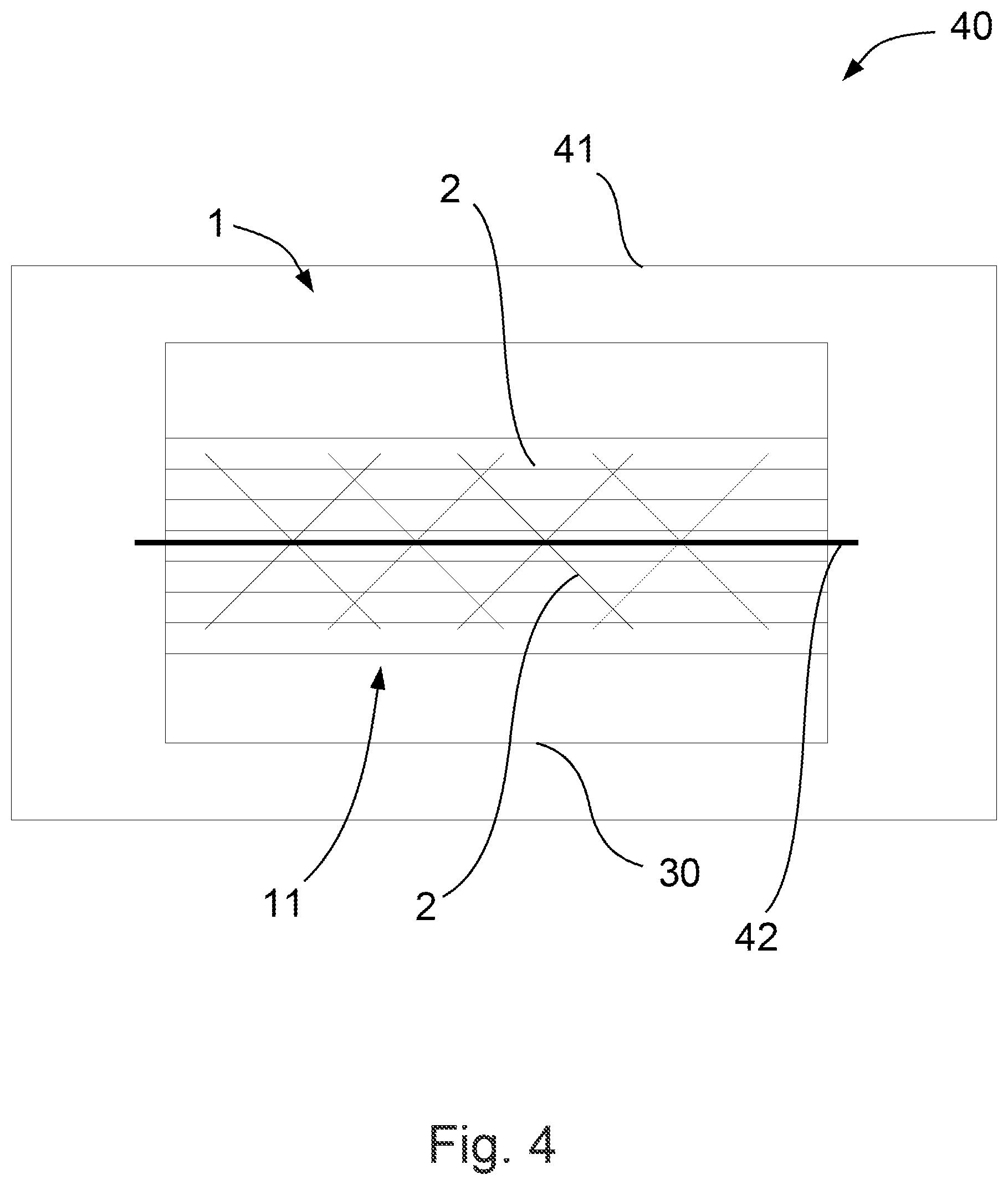 Patent US12311864 Figure 4 – Decorative layer for an interior trim part and interior trim part having the decorative layer