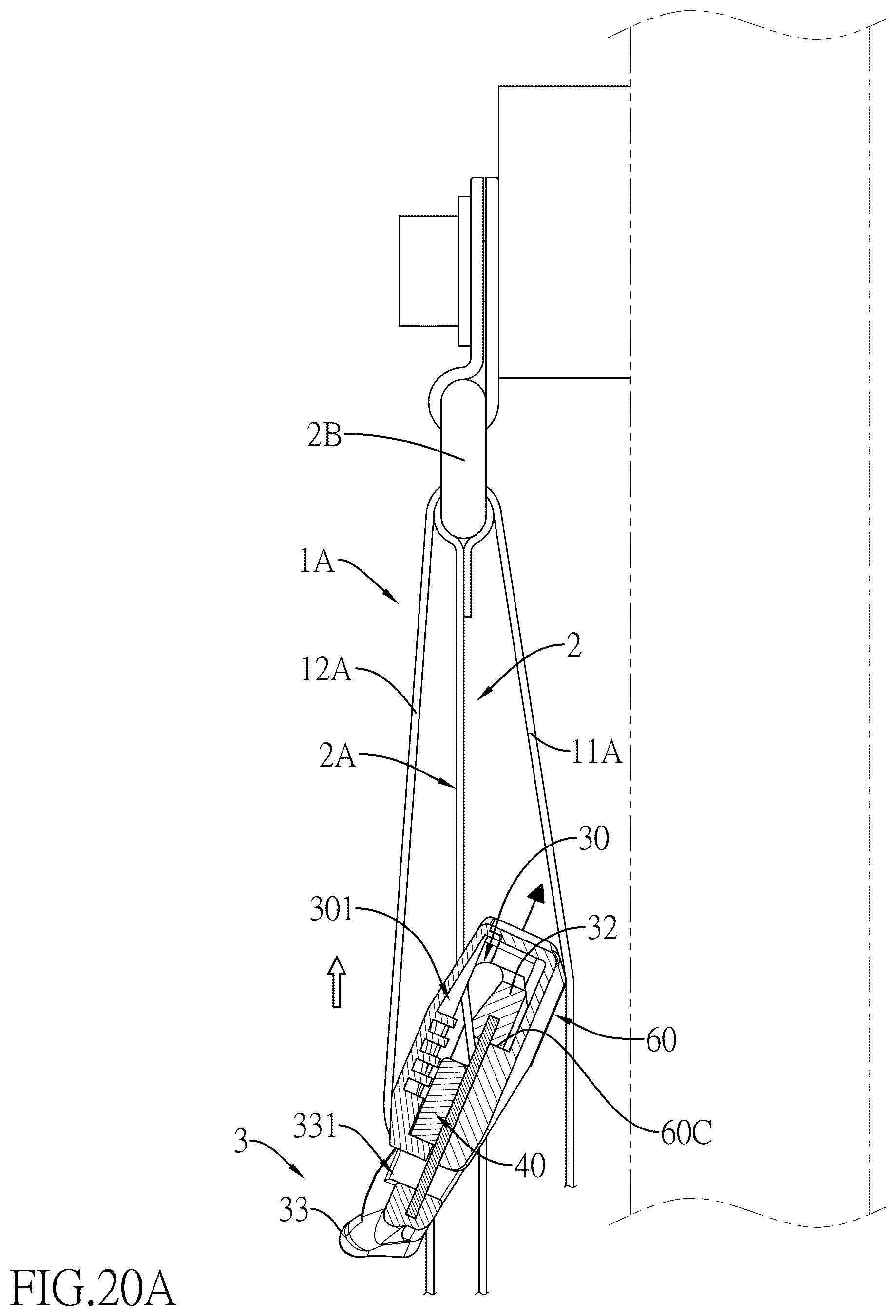 Patent US12311870 Figure 20 – Webbing height adjusting unit and webbing height adjusting device