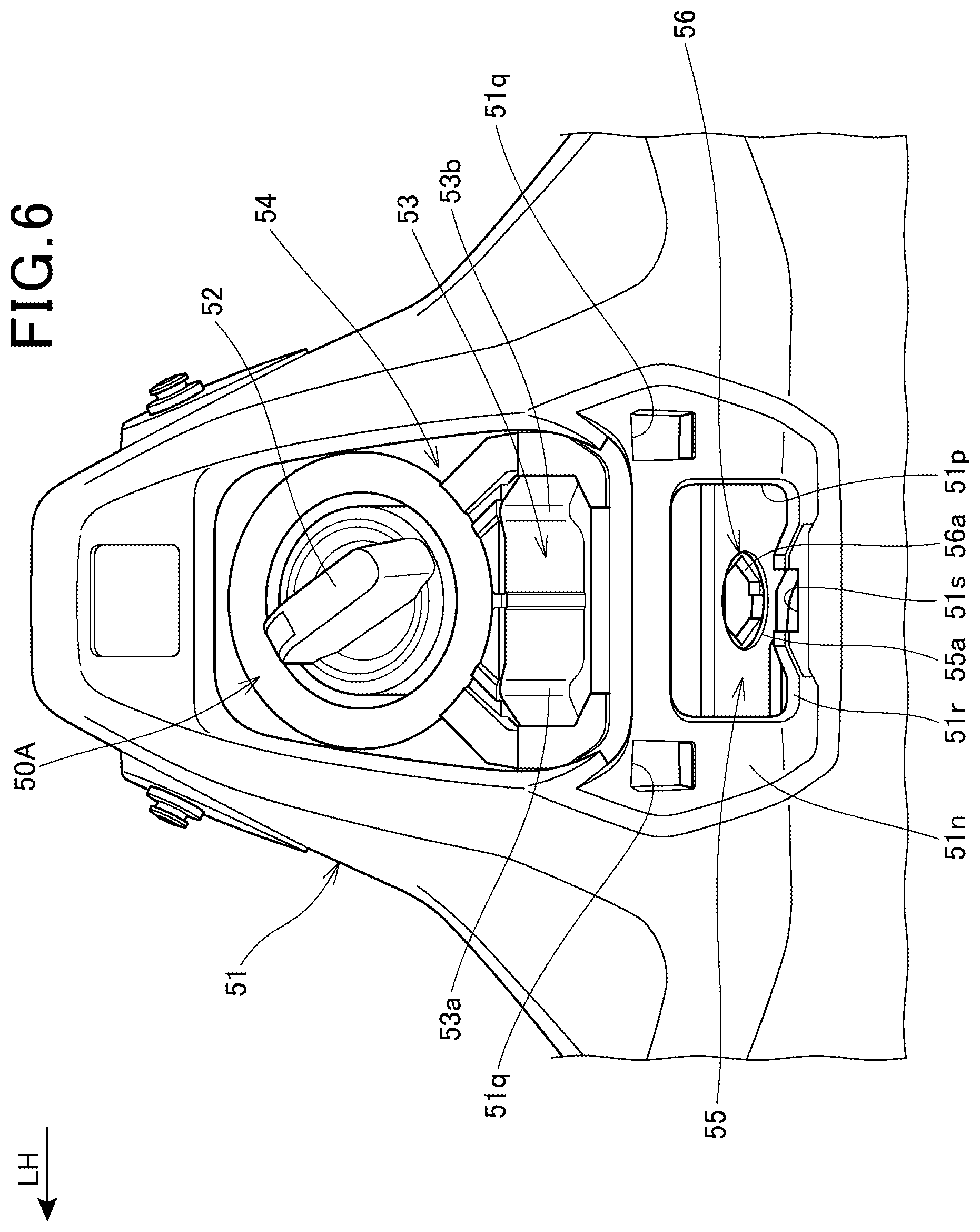 Patent US12311875 Figure 6 – Saddle-ride type vehicle