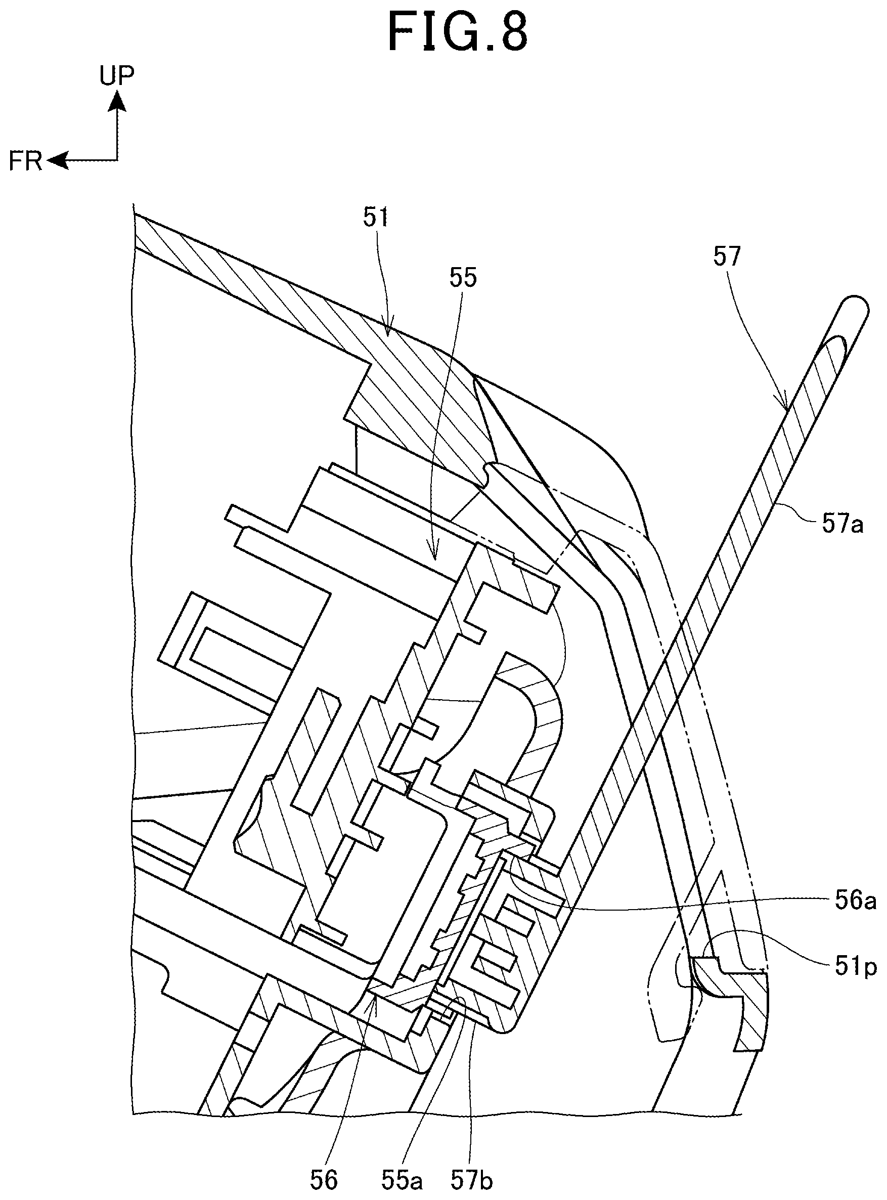 Patent US12311875 Figure 8 – Saddle-ride type vehicle