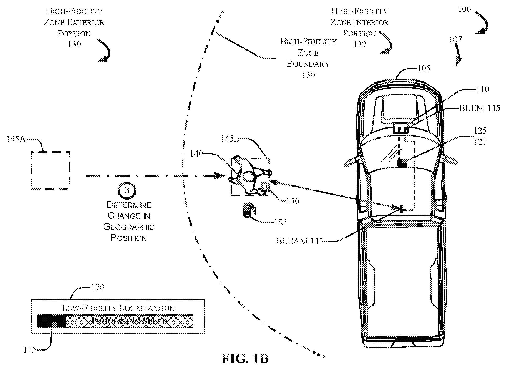 Patent US12311881 Figure 2 – Remote vehicle motive control with optimized mobile device localization