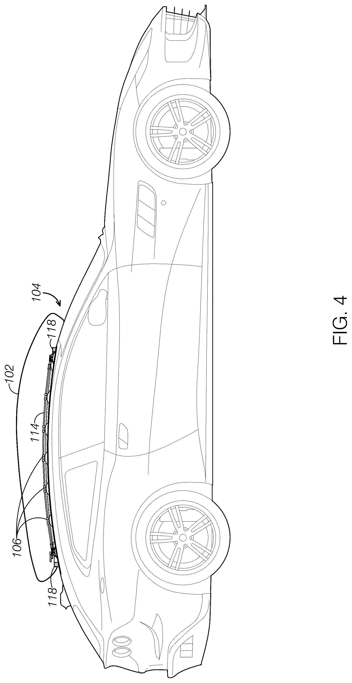 Patent US12311888 Figure 4 – Apparatus and method for active cargo carrier mounting system