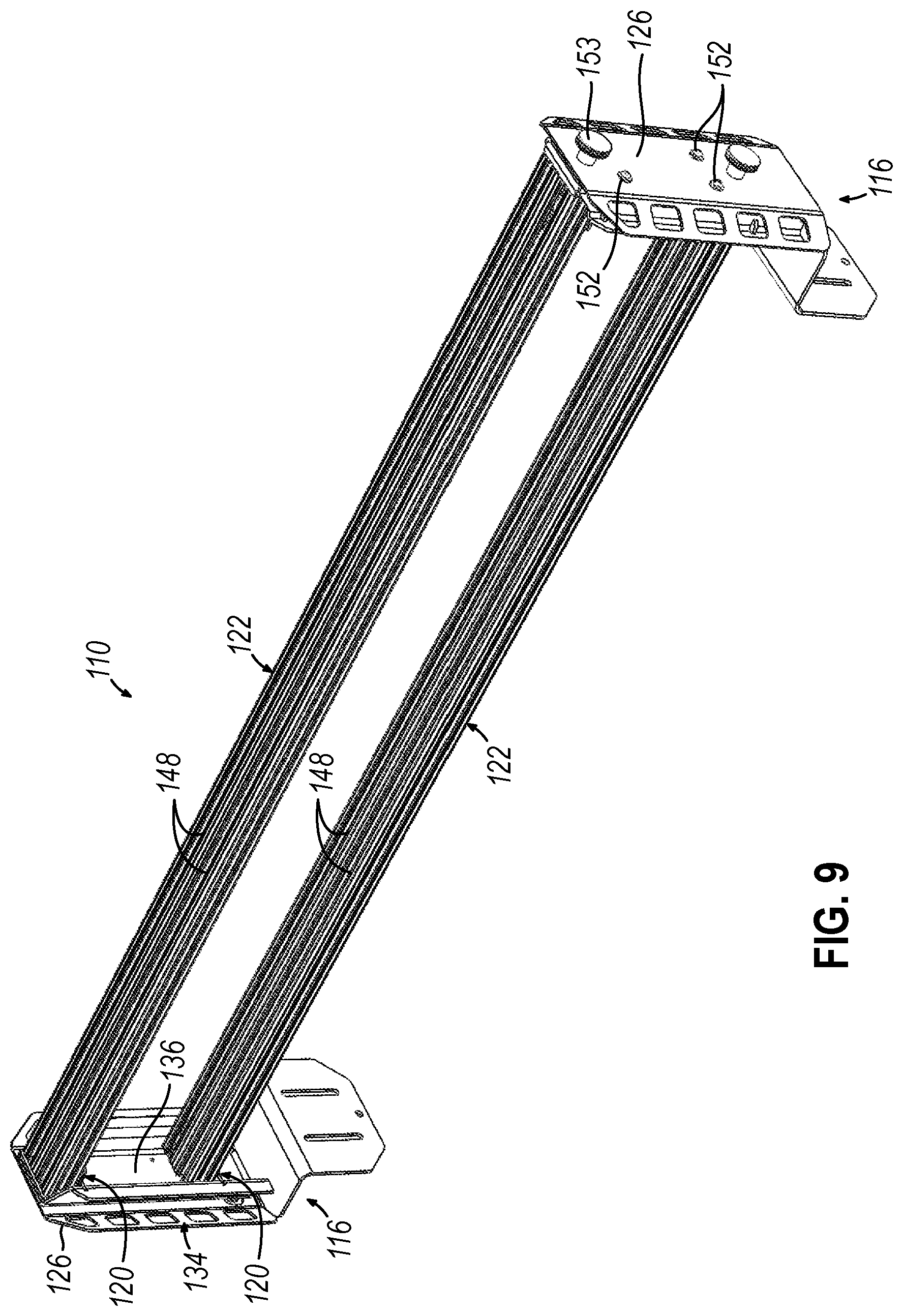 Patent US12311889 Figure 12 – Modular truck bed rack system and related methods