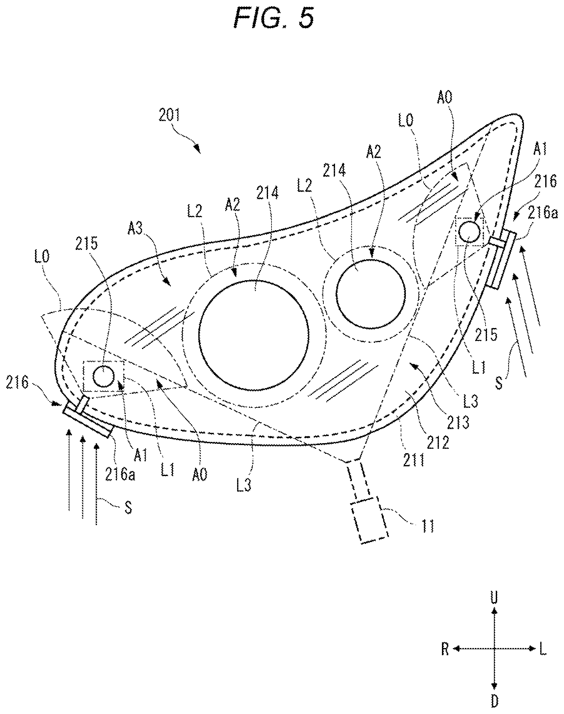 Patent US12311892 Figure 5 – Image capturing device and lamp device
