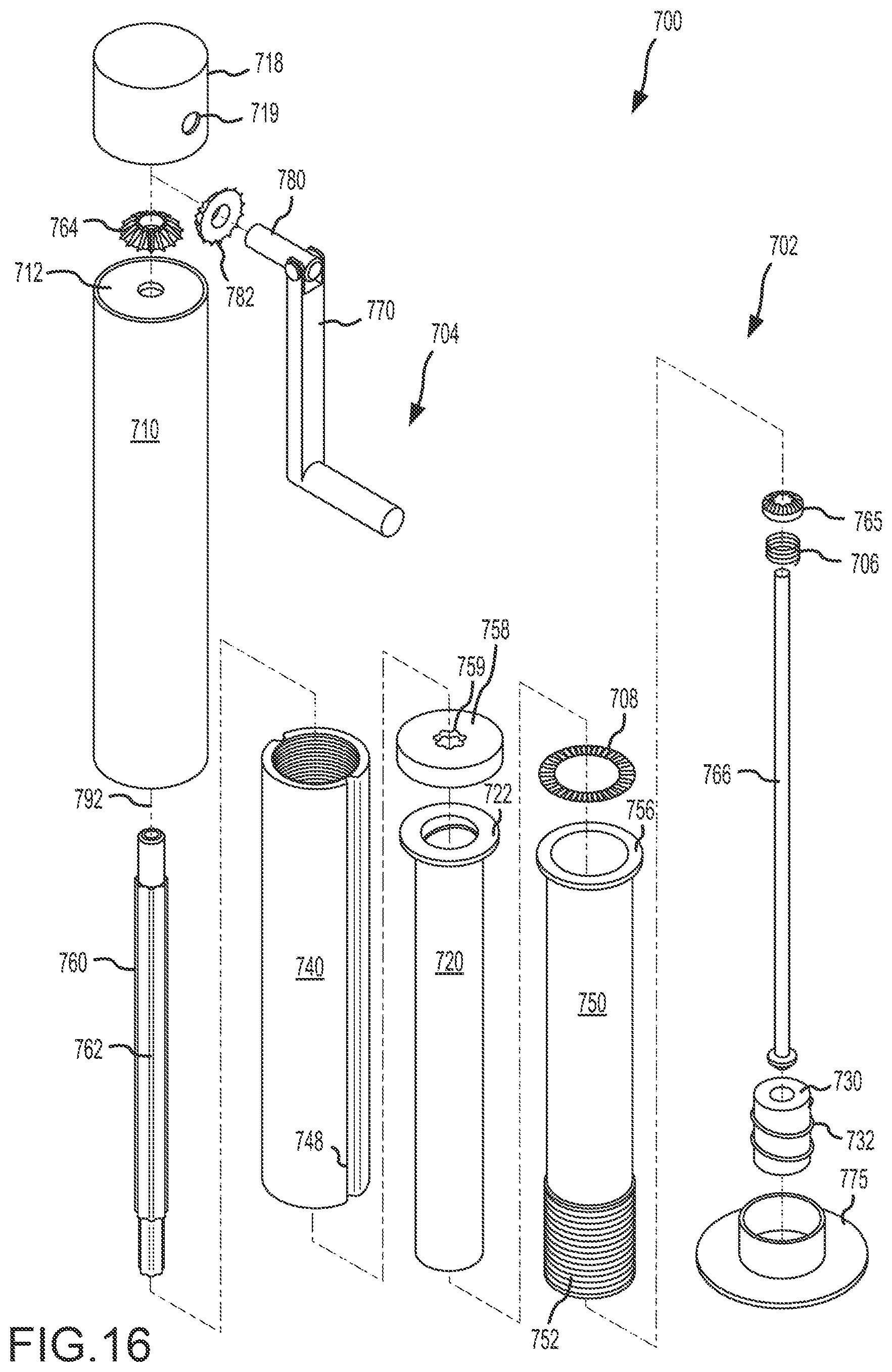Patent US12311895 Figure 18 – Two speed trailer jack