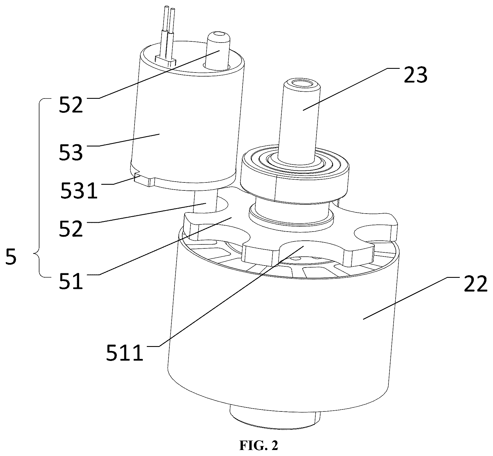 Patent US12311899 Figure 2 – Brake-by-wire (BBW) electronic control actuator unit and use thereof