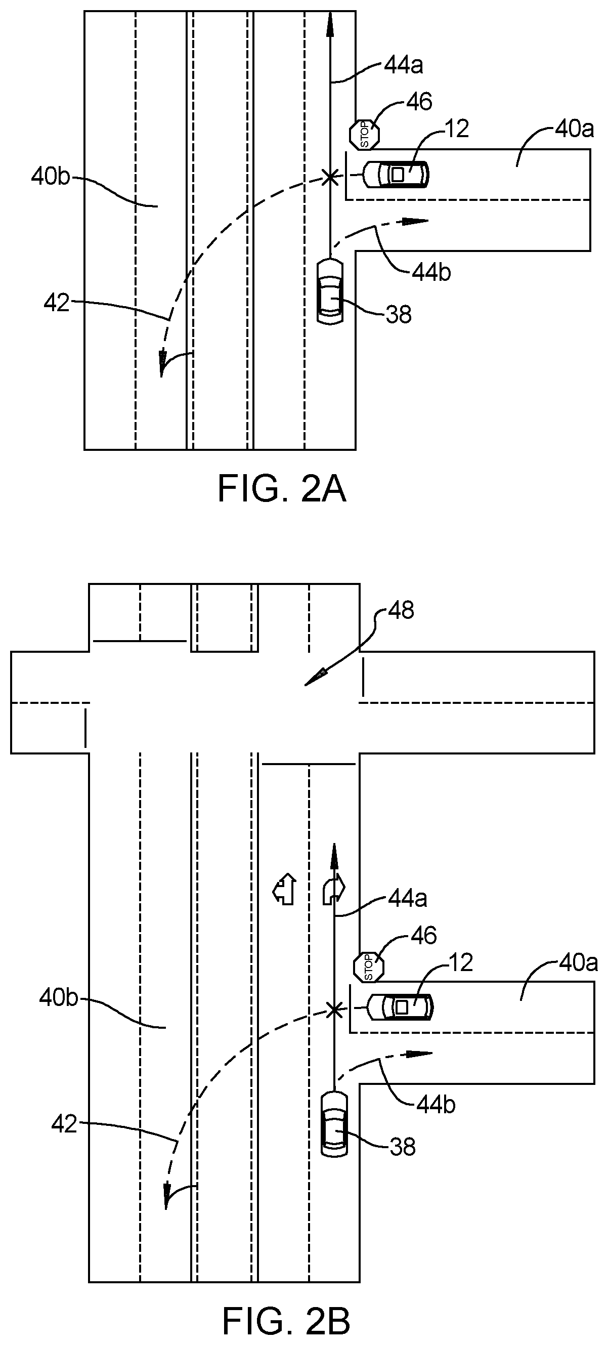 Patent US12311903 Figure 2 – Vehicle collision mitigation