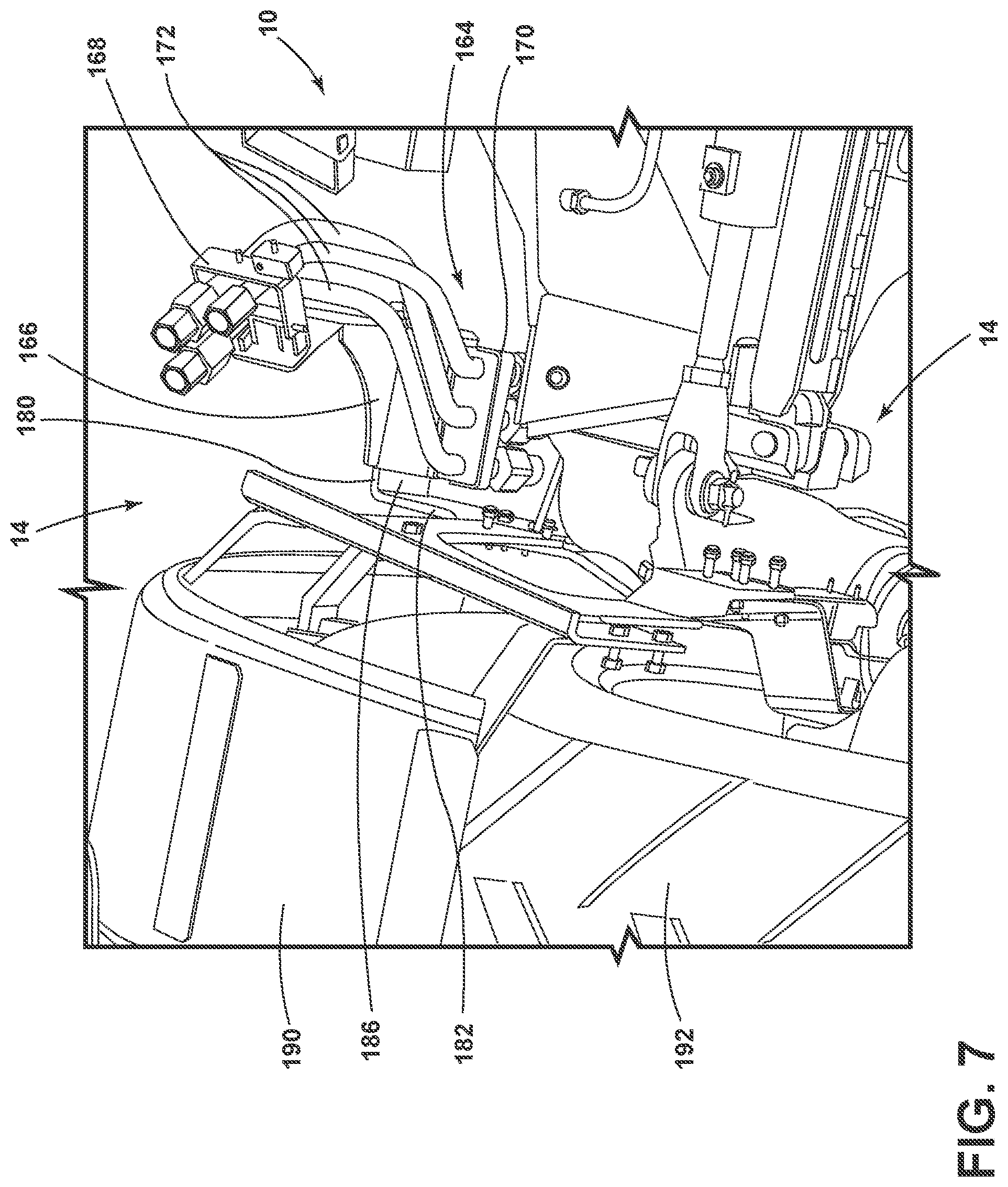 Patent US12311907 Figure 7 – Routing system and methods for an agricultural applicator