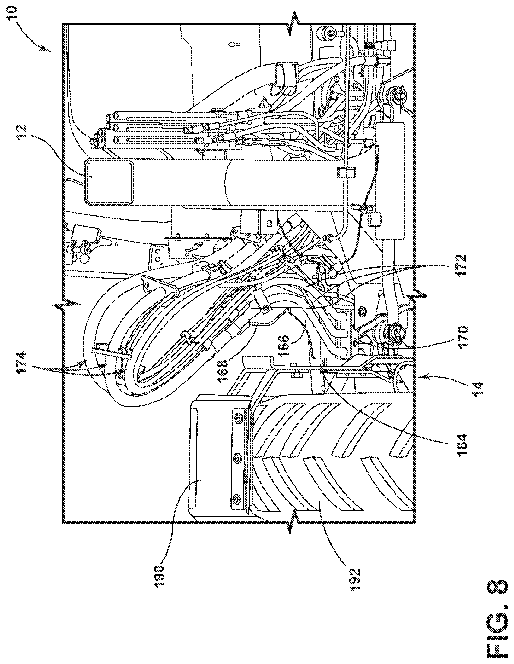 Patent US12311907 Figure 8 – Routing system and methods for an agricultural applicator