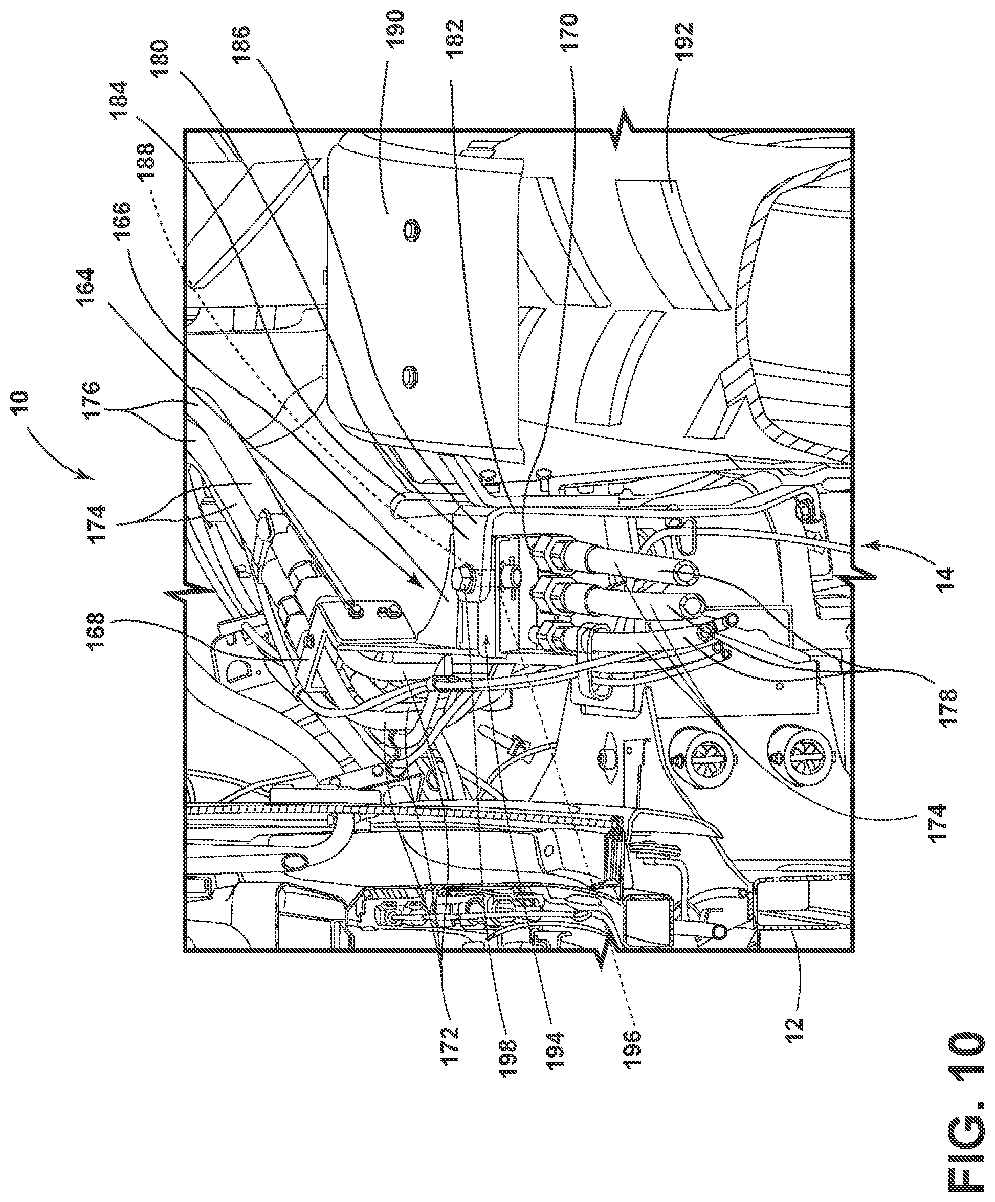 Patent US12311907 Figure 10 – Routing system and methods for an agricultural applicator