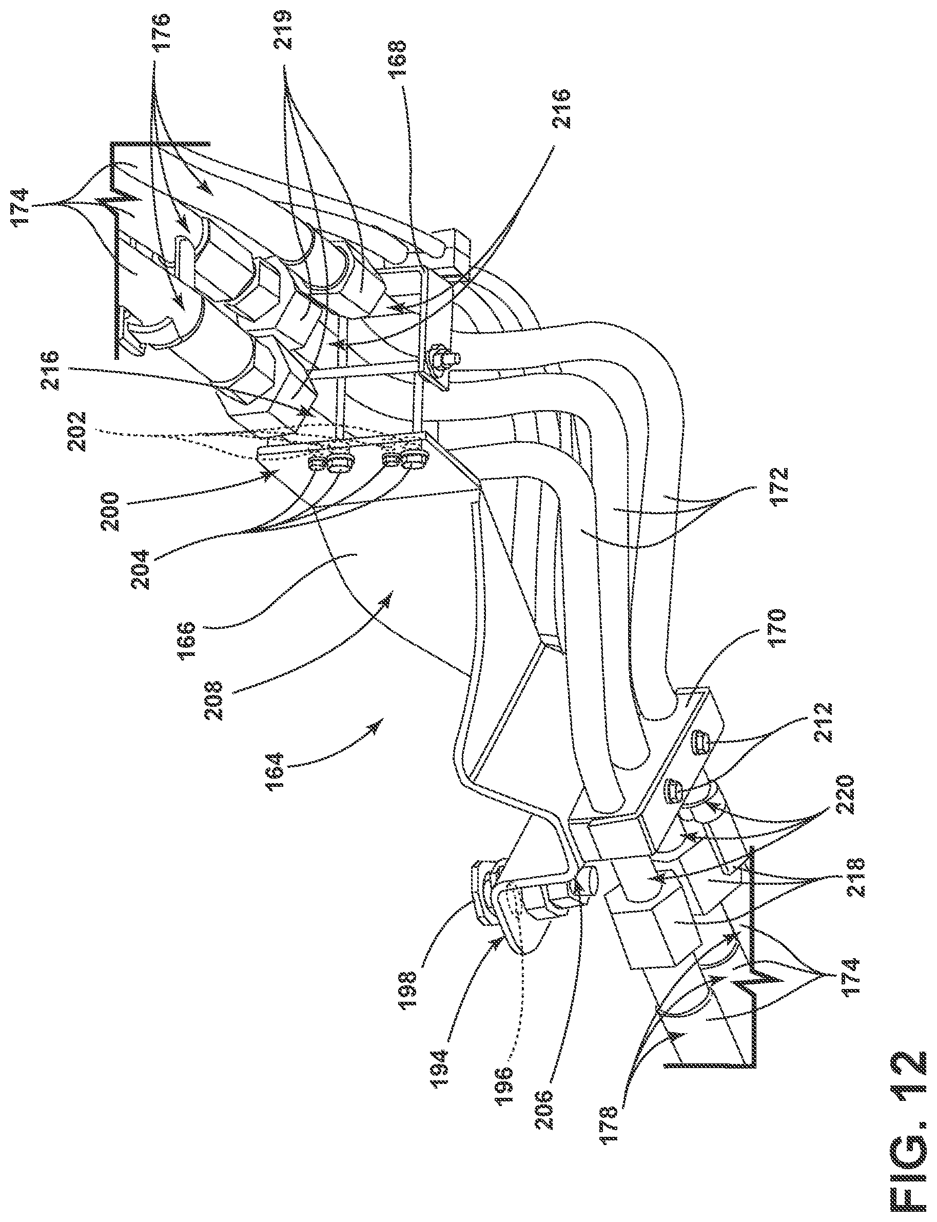 Patent US12311907 Figure 12 – Routing system and methods for an agricultural applicator