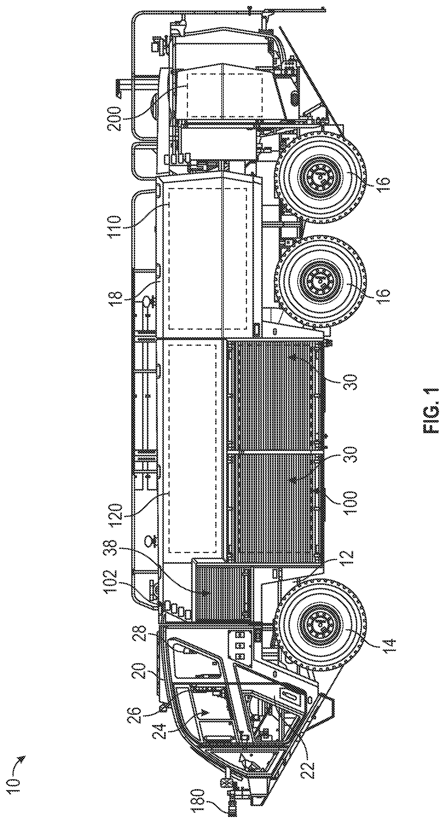 Patent US12311910 Figure 1 – Vehicle with accessory drive