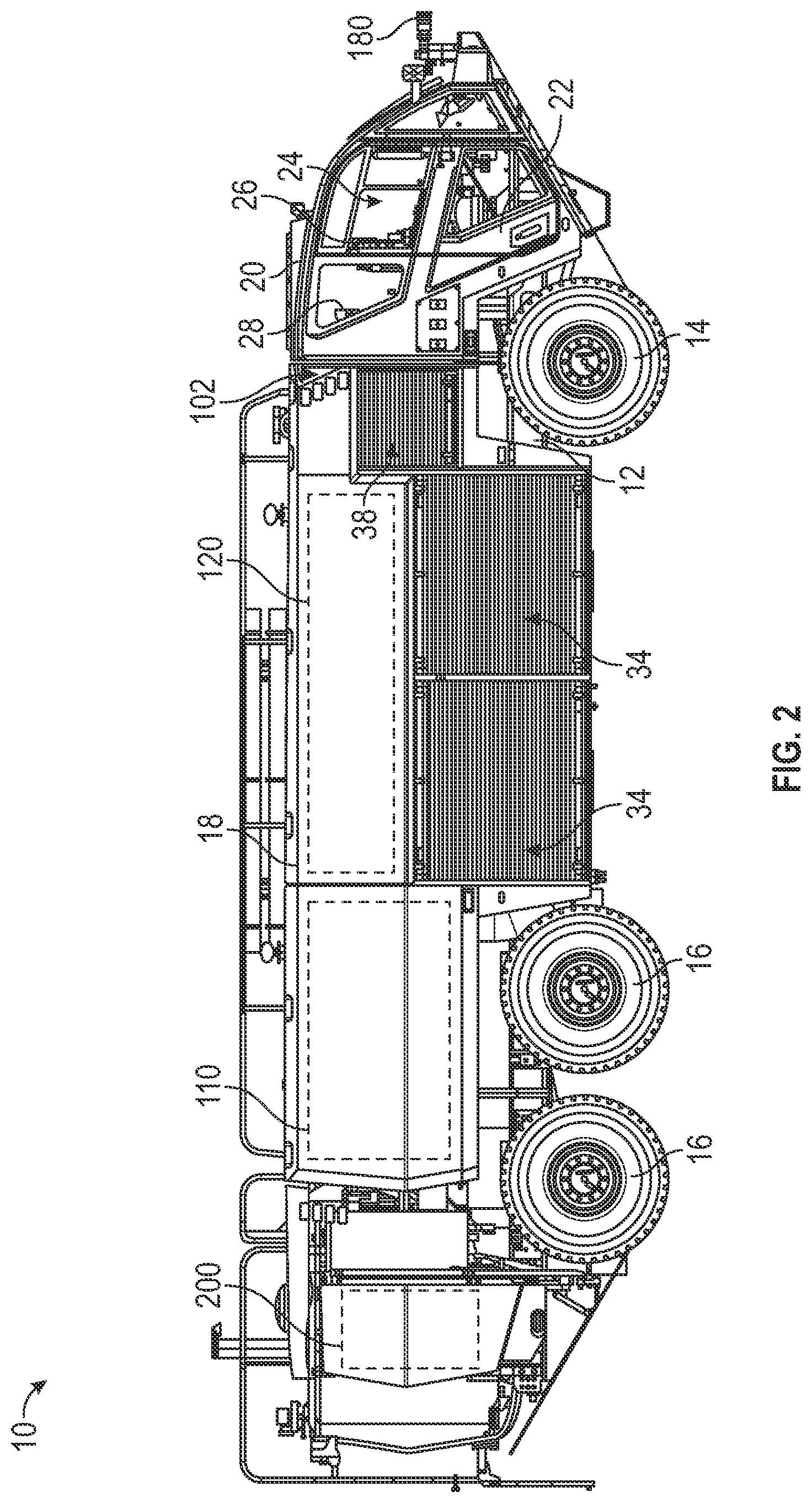 Patent US12311910 Figure 2 – Vehicle with accessory drive