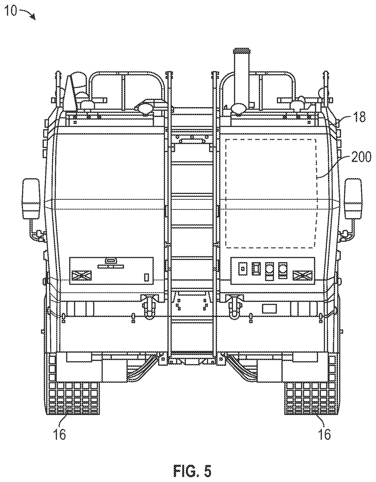 Patent US12311910 Figure 5 – Vehicle with accessory drive