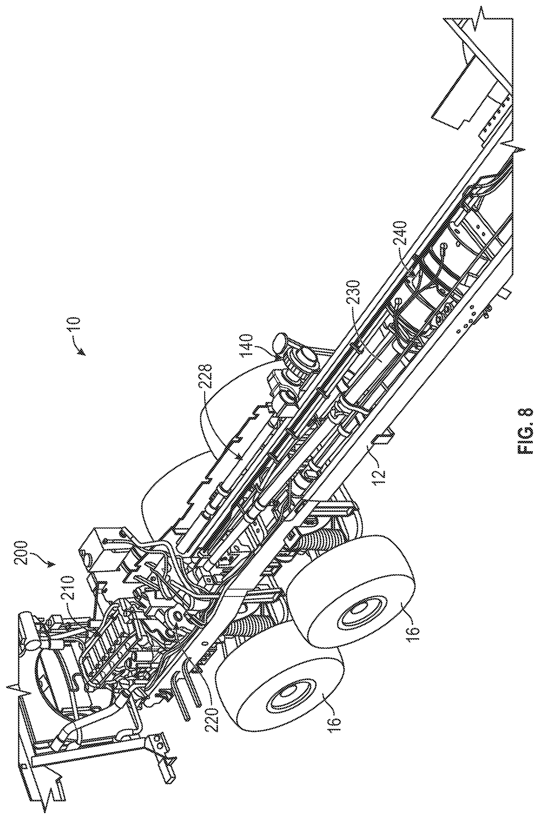 Patent US12311910 Figure 8 – Vehicle with accessory drive