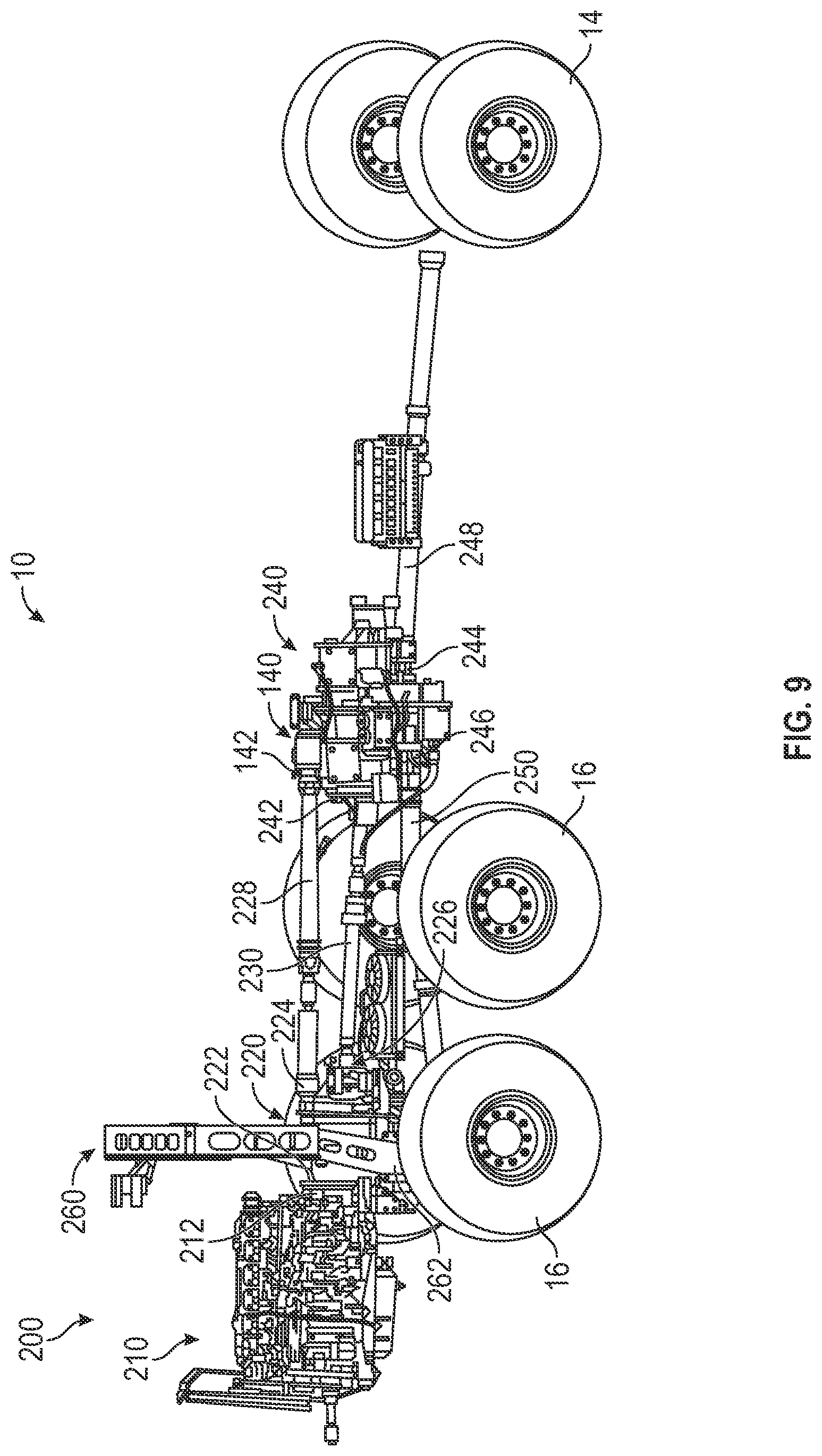 Patent US12311910 Figure 9 – Vehicle with accessory drive
