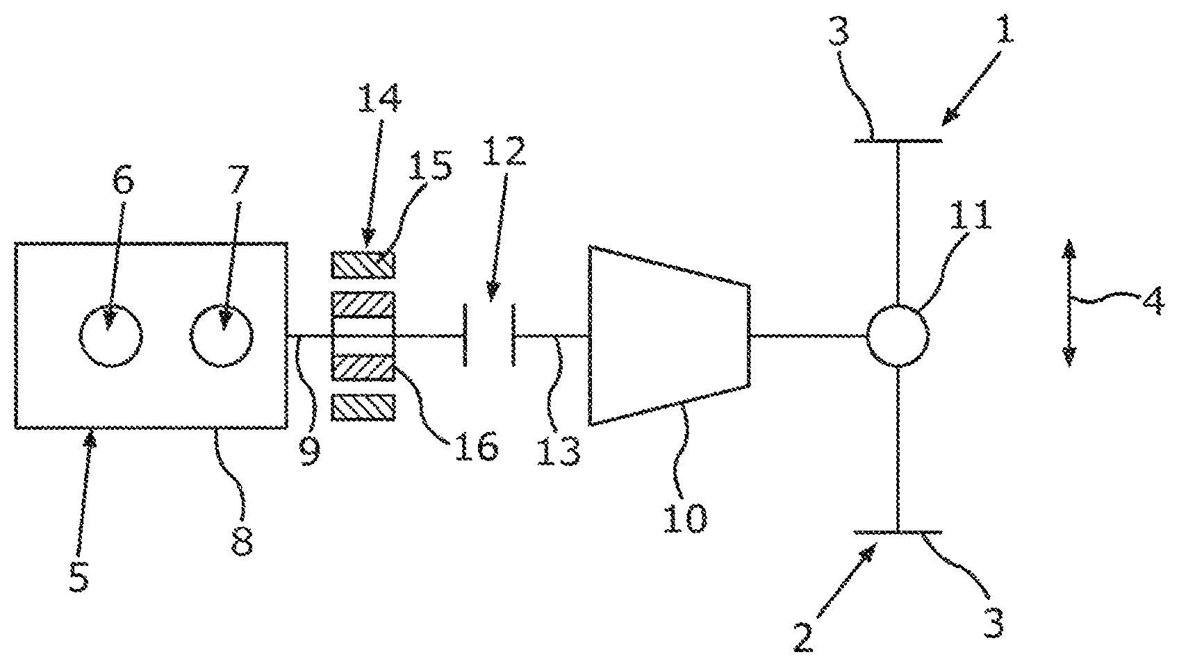 Patent US12311917 Figure 1 – Method for operating a powertrain of a motor vehicle, in particular a car, and motor vehicle