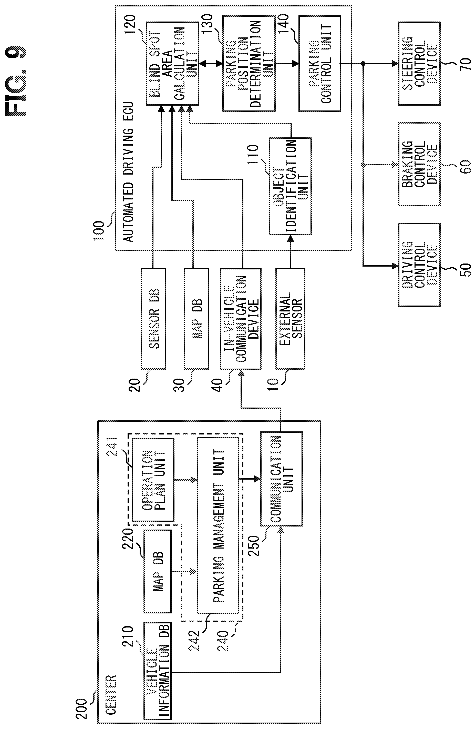 Patent US12311920 Figure 9 – Parking assistance device, parking assistance method, and computer program product