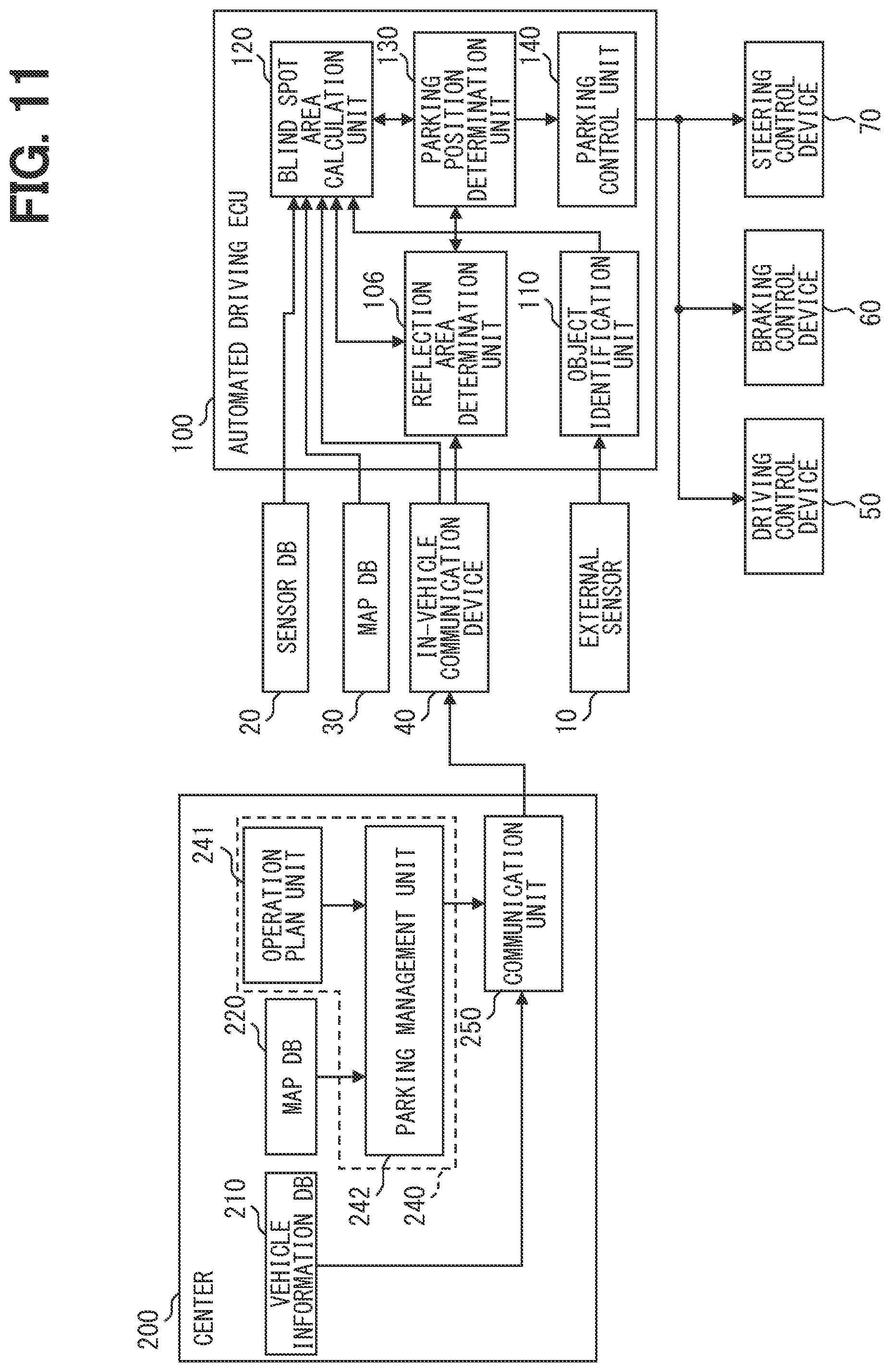Patent US12311920 Figure 11 – Parking assistance device, parking assistance method, and computer program product
